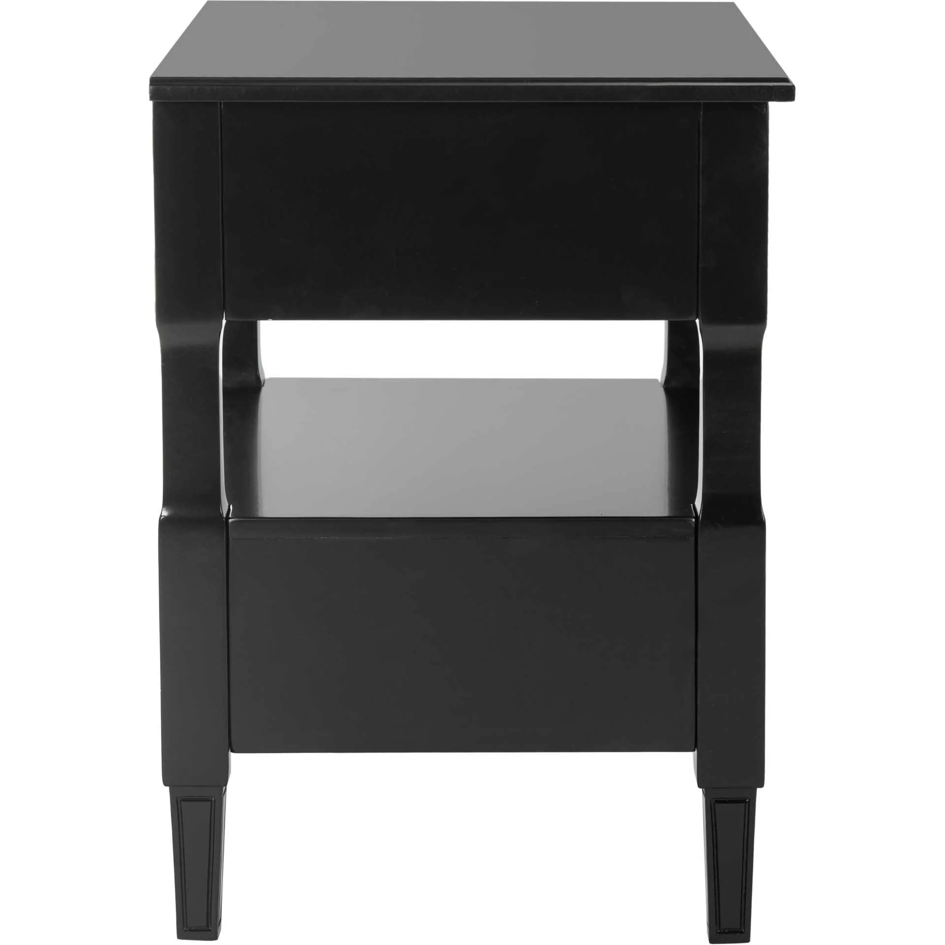 Jenna Two Drawer Nightstand Black - Image 3