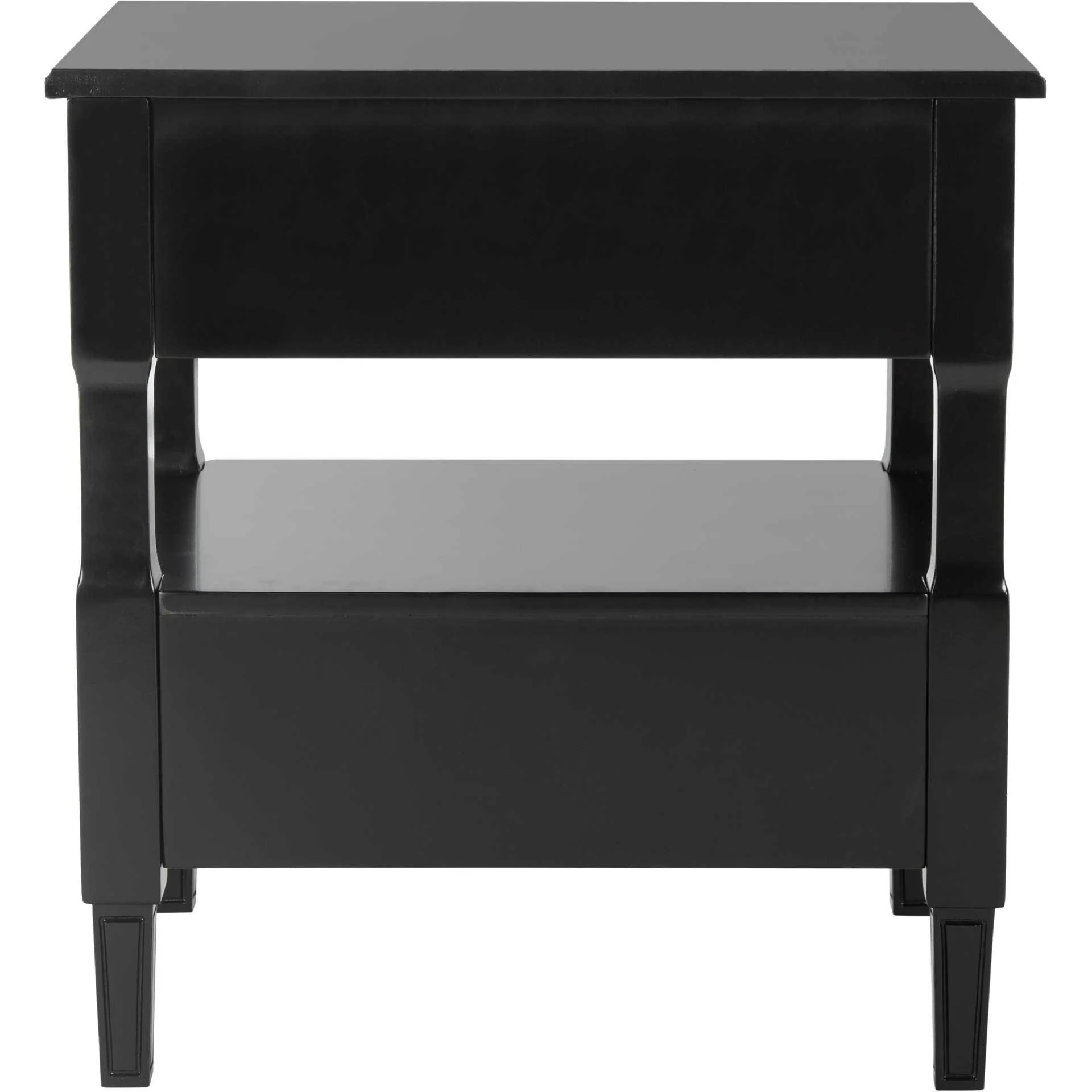 Jenna Two Drawer Nightstand Black - Image 5