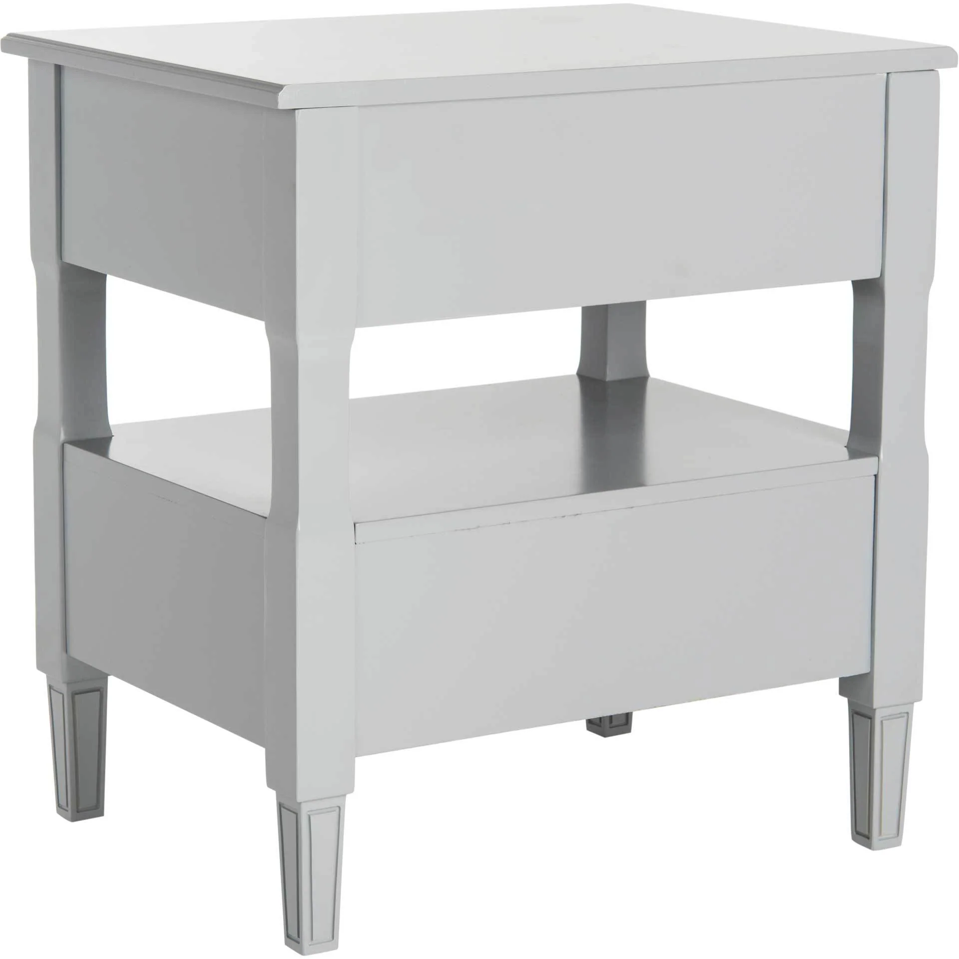 Jenna Two Drawer Nightstand Gray - Image 4
