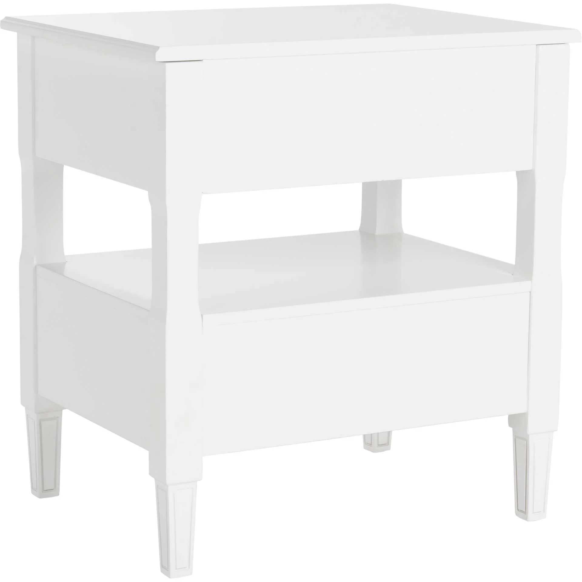 Jenna Two Drawer Nightstand White - Image 4