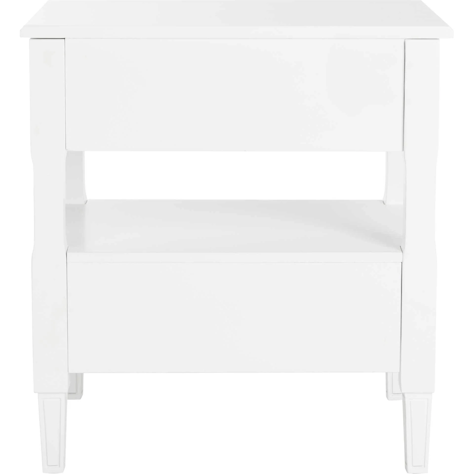 Jenna Two Drawer Nightstand White - Image 5
