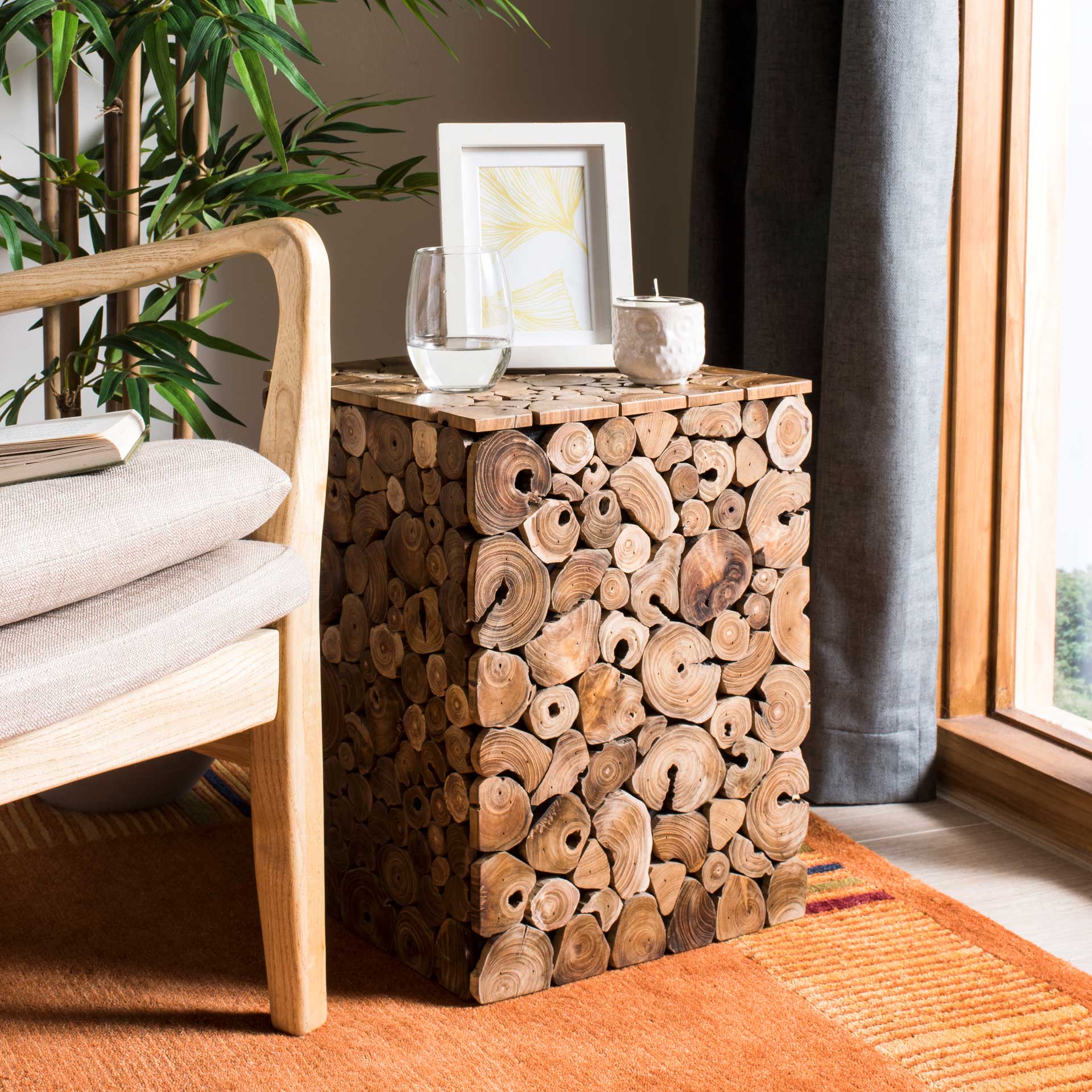 Jeremy Stool Medium Oak/Black - Image 8