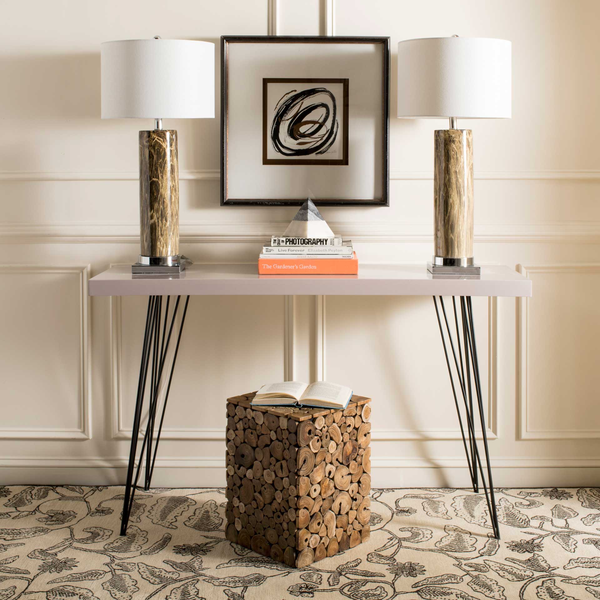 Jeremy Stool Medium Oak/Black - Image 9
