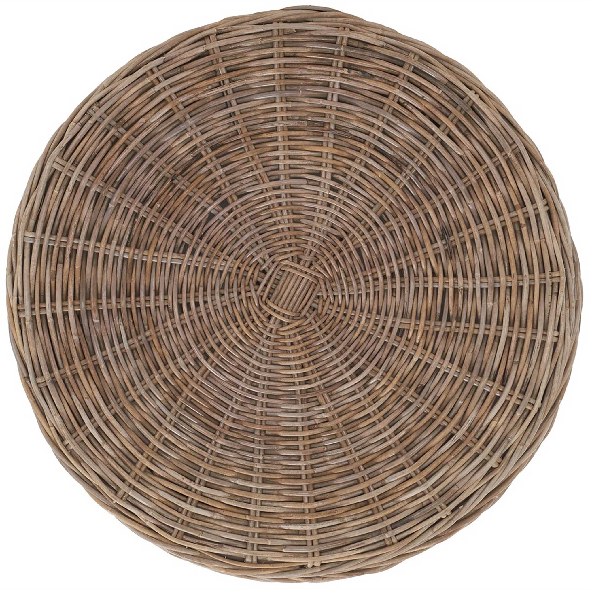 Jerry Wicker Storage Coffee Table Gray - Image 5