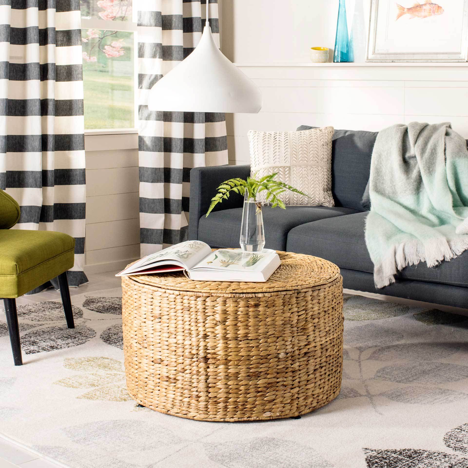 Jerry Wicker Storage Coffee Table Natural - Image 3
