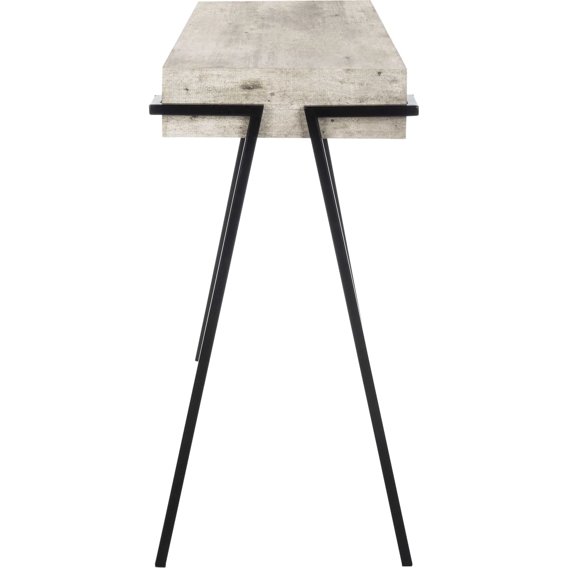 Jesus Rectangle Console Table Light Gray/Black - Image 3
