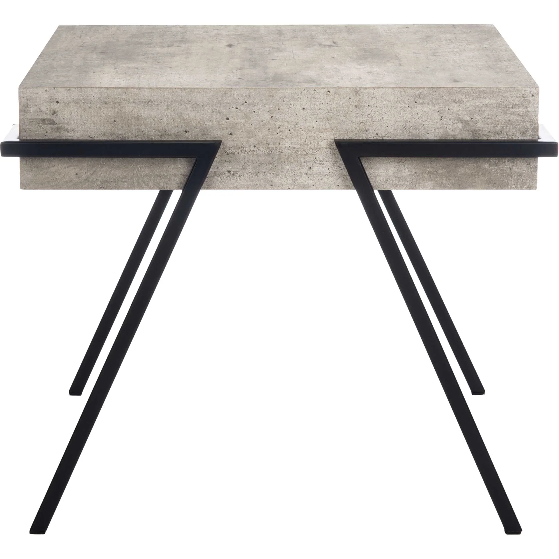 Jesus Square Accent Table Light Gray/Black - Image 2