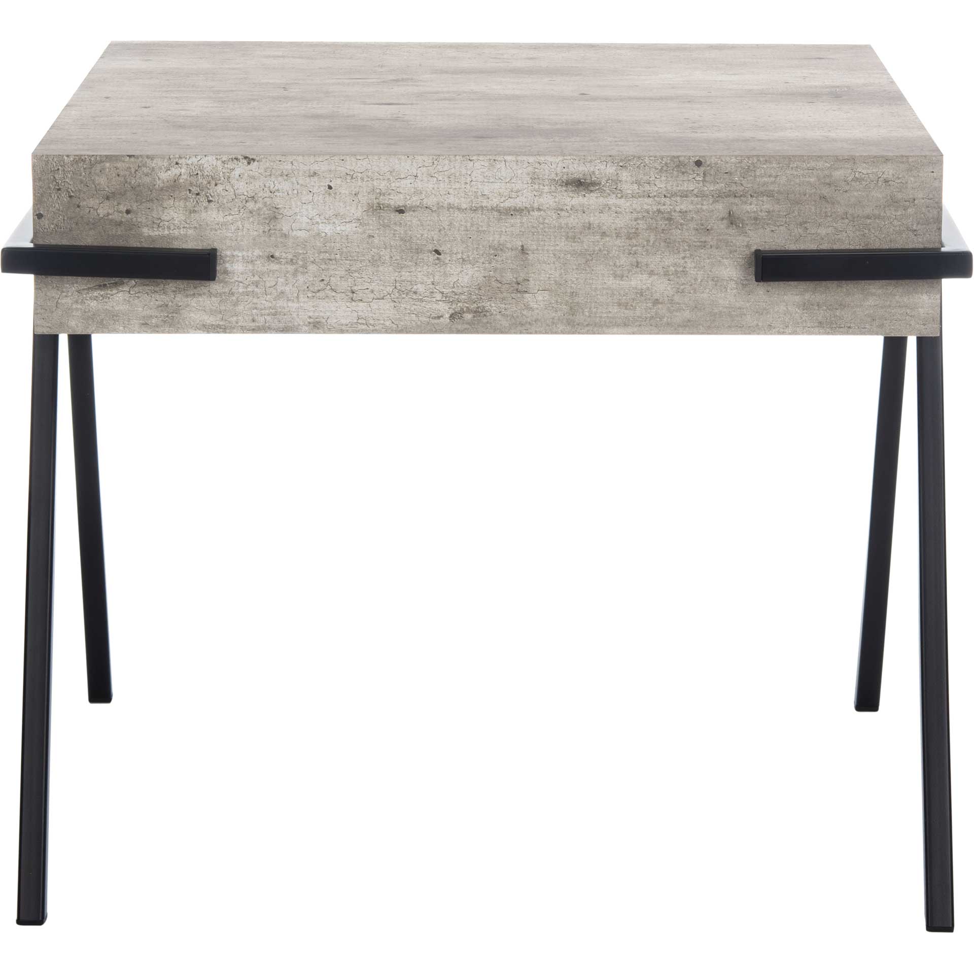 Jesus Square Accent Table Light Gray/Black - Image 3