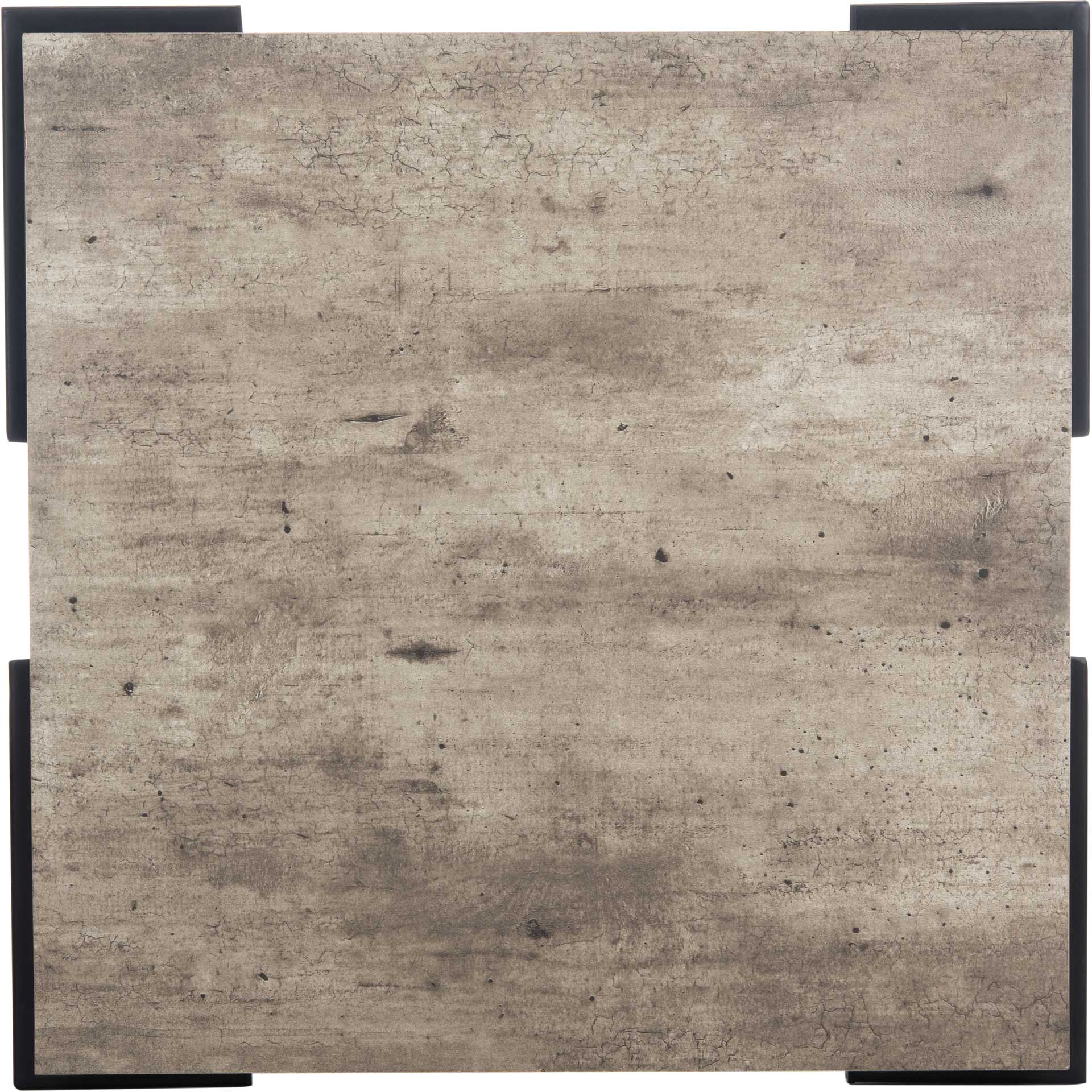 Jesus Square Accent Table Light Gray/Black - Image 4