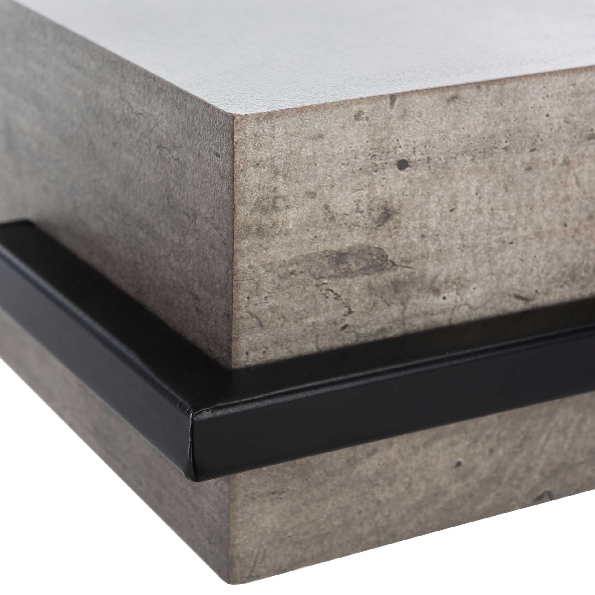 Jesus Square Accent Table Light Gray/Black - Image 6