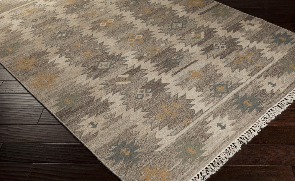Jewel Tone II Light Gray/Taupe Area Rug - Image 2