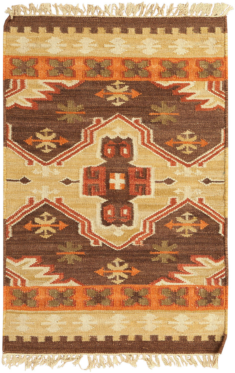 Jewel Tone II Taupe/Gold Area Rug - Image 3