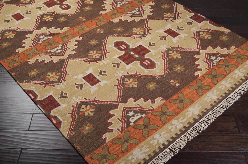 Jewel Tone II Taupe/Gold Area Rug - Image 4