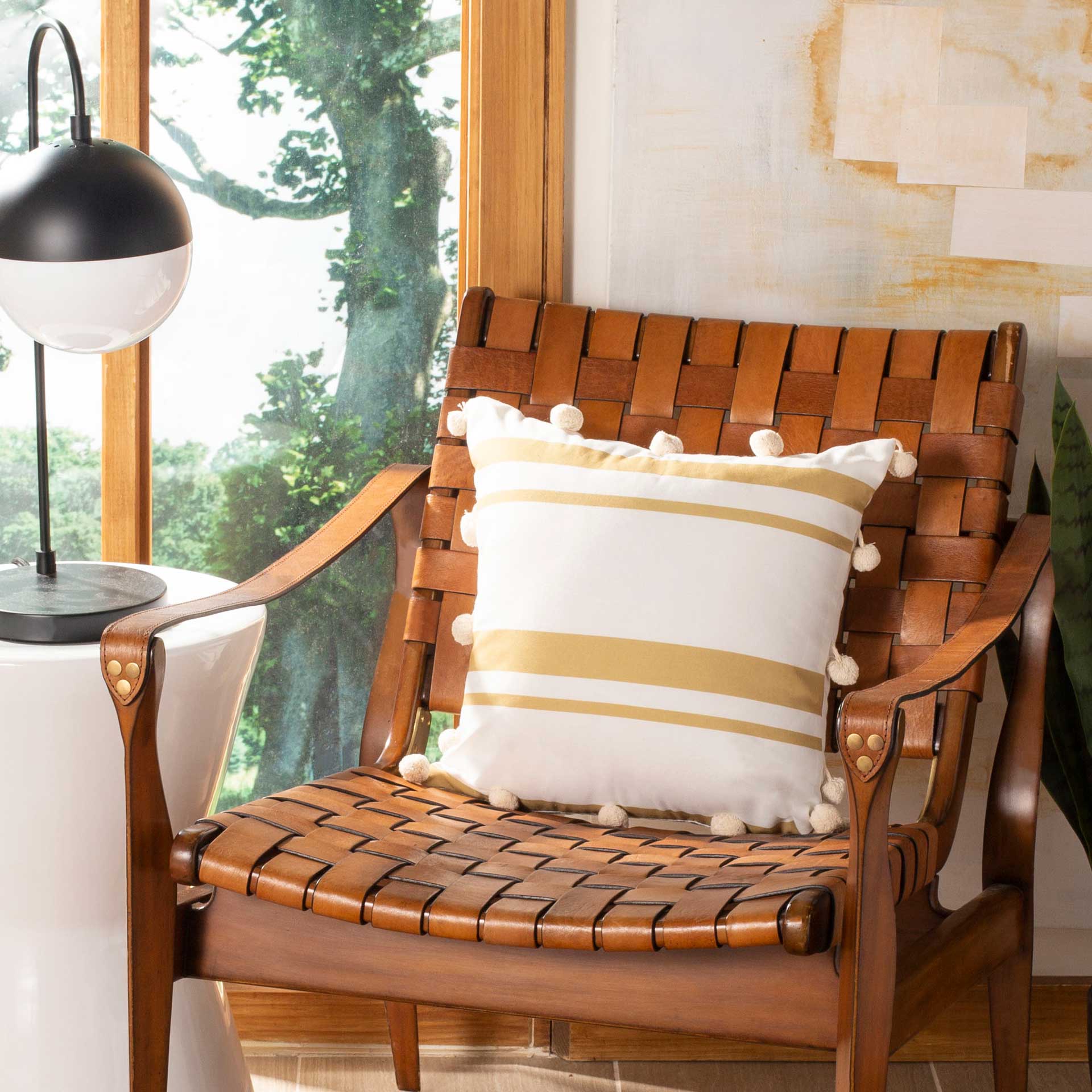 Jive Pillow White/Gold - Image 3