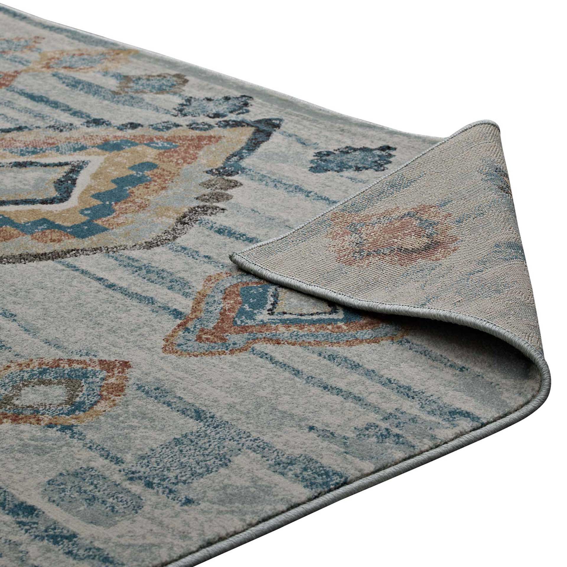 Jodi Area Rug Silver/Blue/Beige/Brown - Image 4