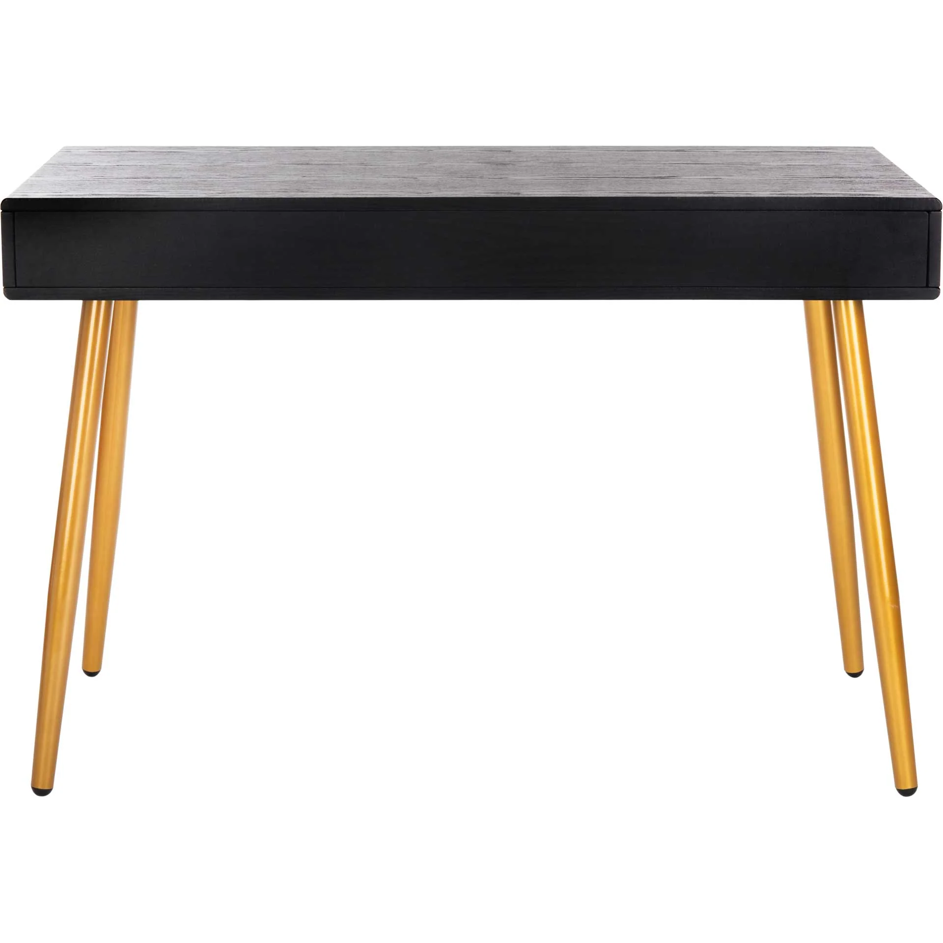 Joe 1 Drawer 1 Shelf Desk Black/Gold - Image 5