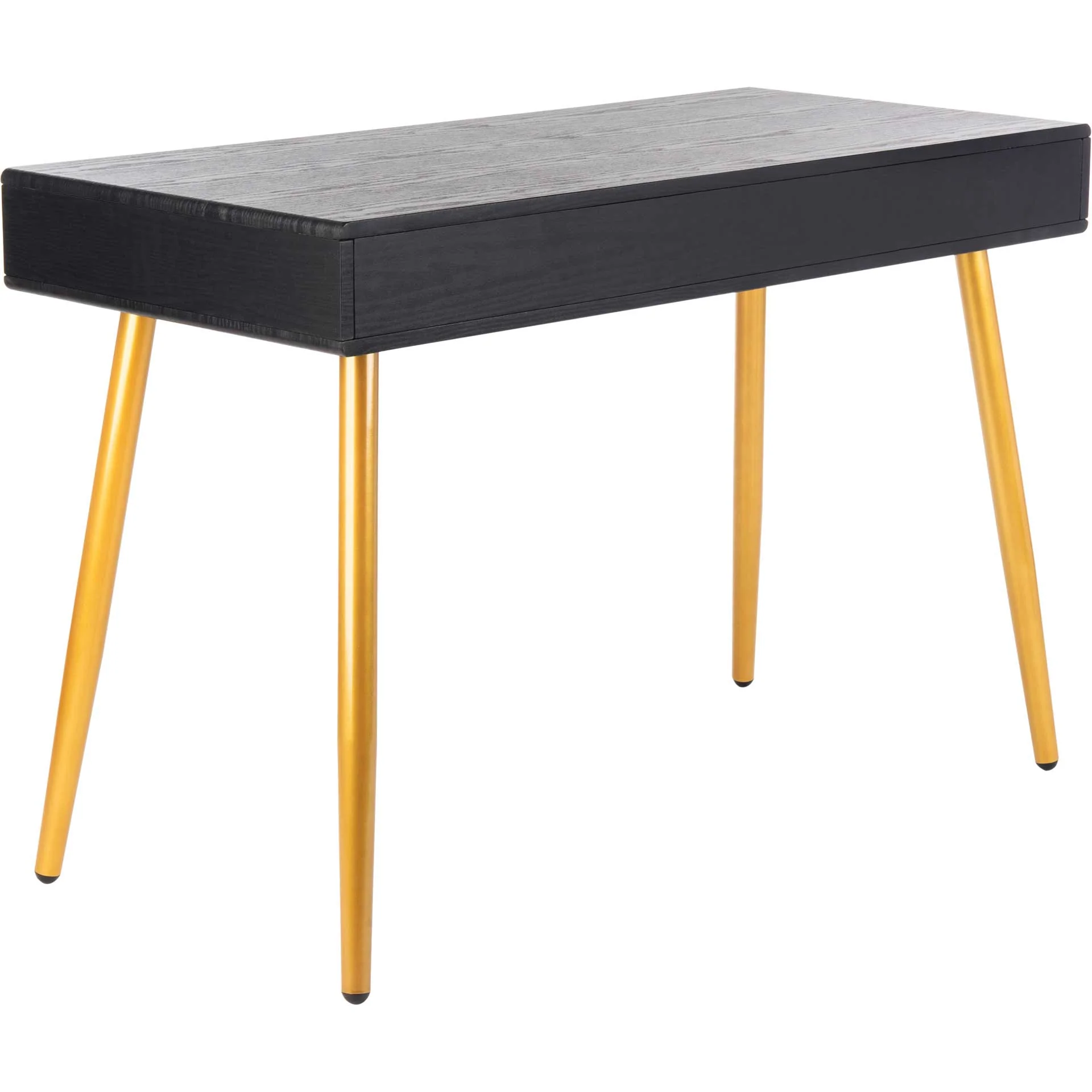 Joe 1 Drawer 1 Shelf Desk Black/Gold - Image 6