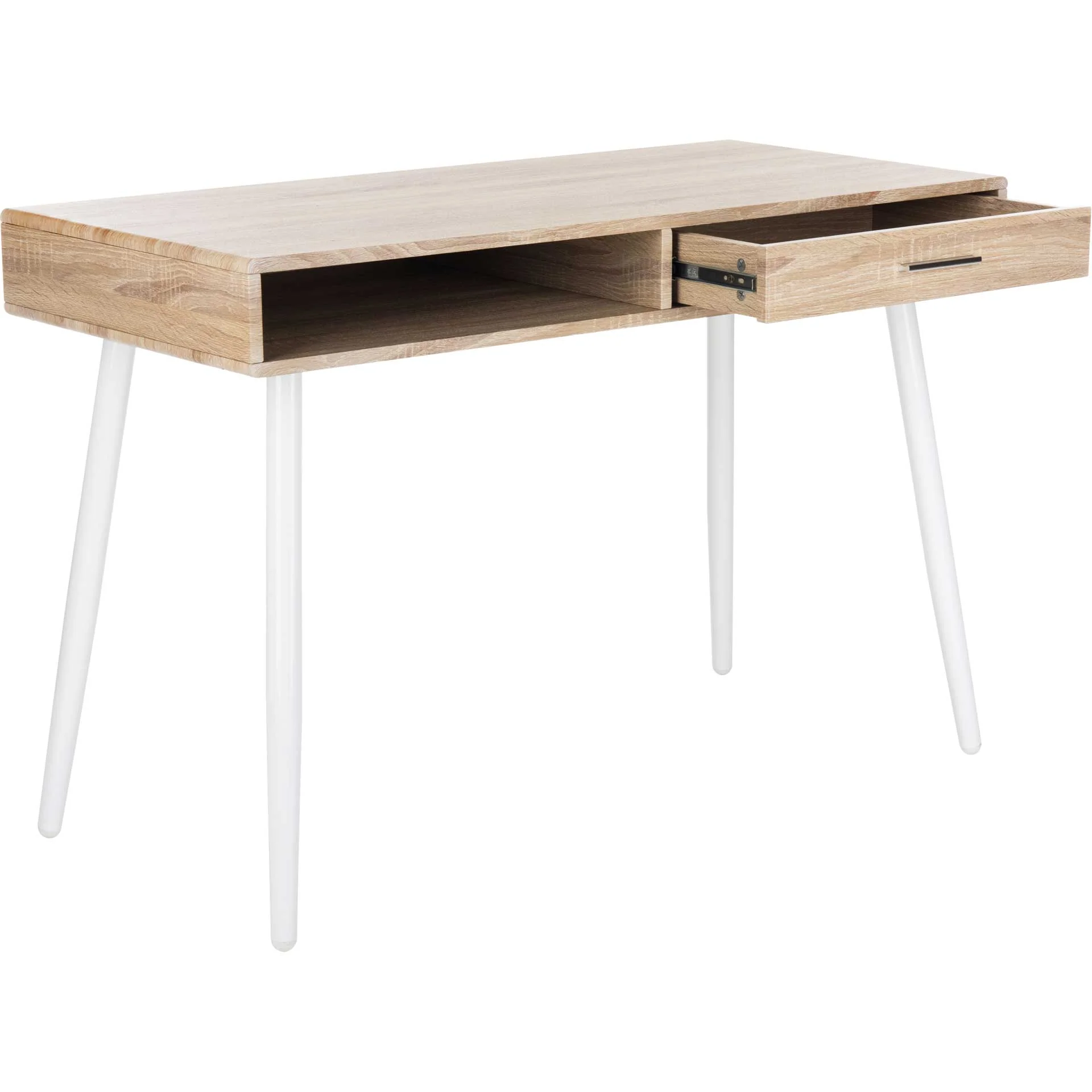 Joe 1 Drawer 1 Shelf Desk Natural/White - Image 2
