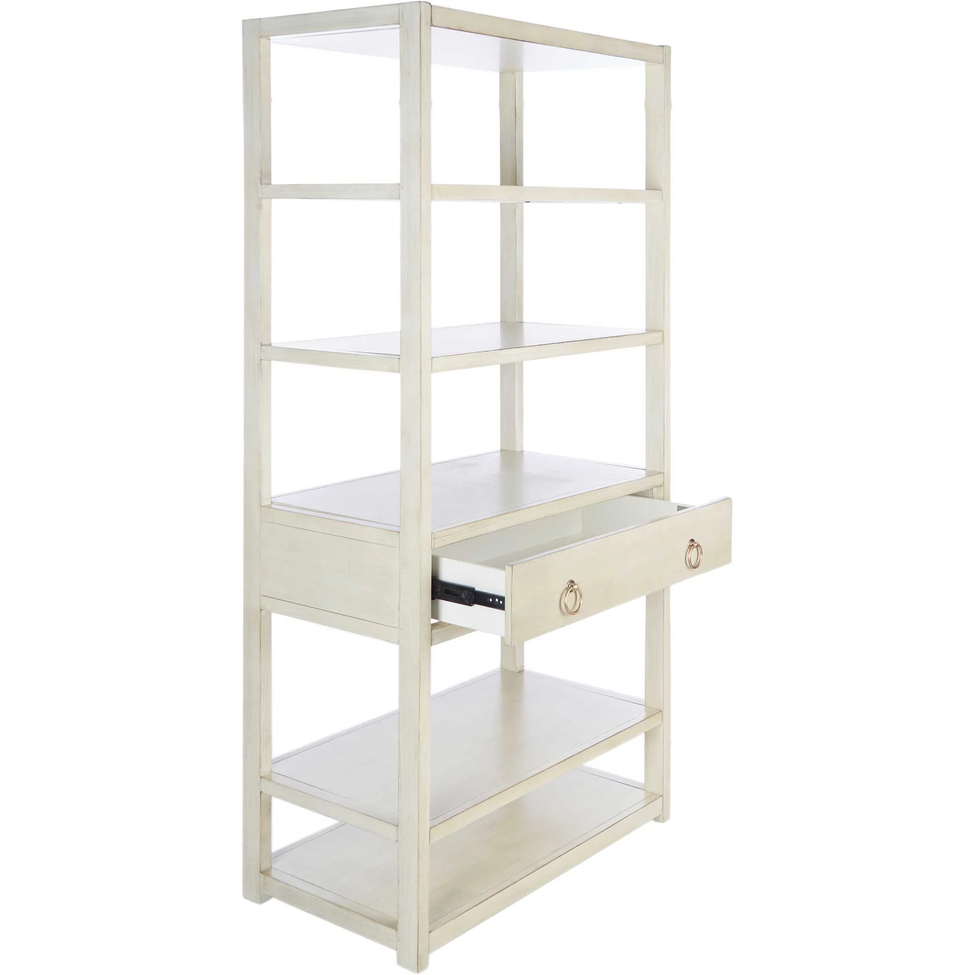 Joel 1 Drawer 5 Shelf Etagere Antique White - Image 2