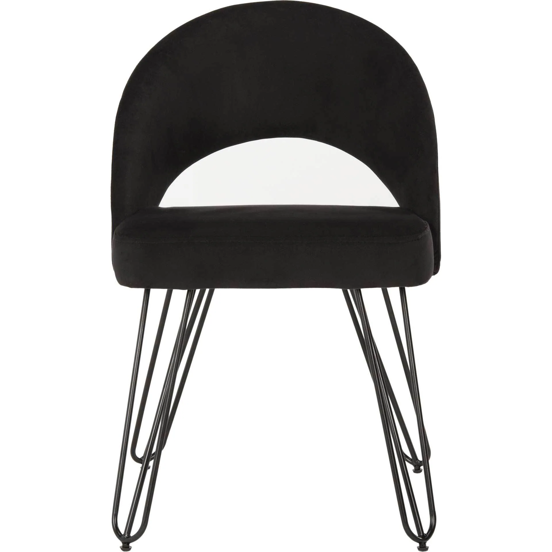 Jolene Velvet Side Chair Black (Set of 2) - Image 3