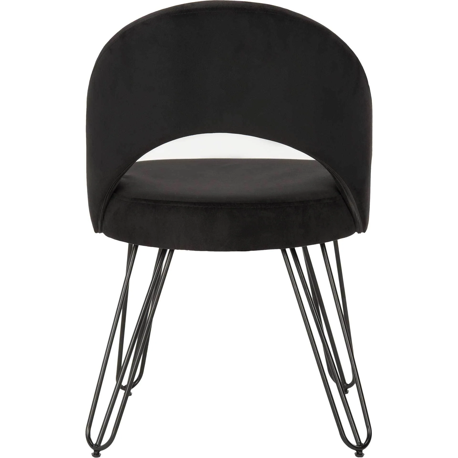 Jolene Velvet Side Chair Black (Set of 2) - Image 5