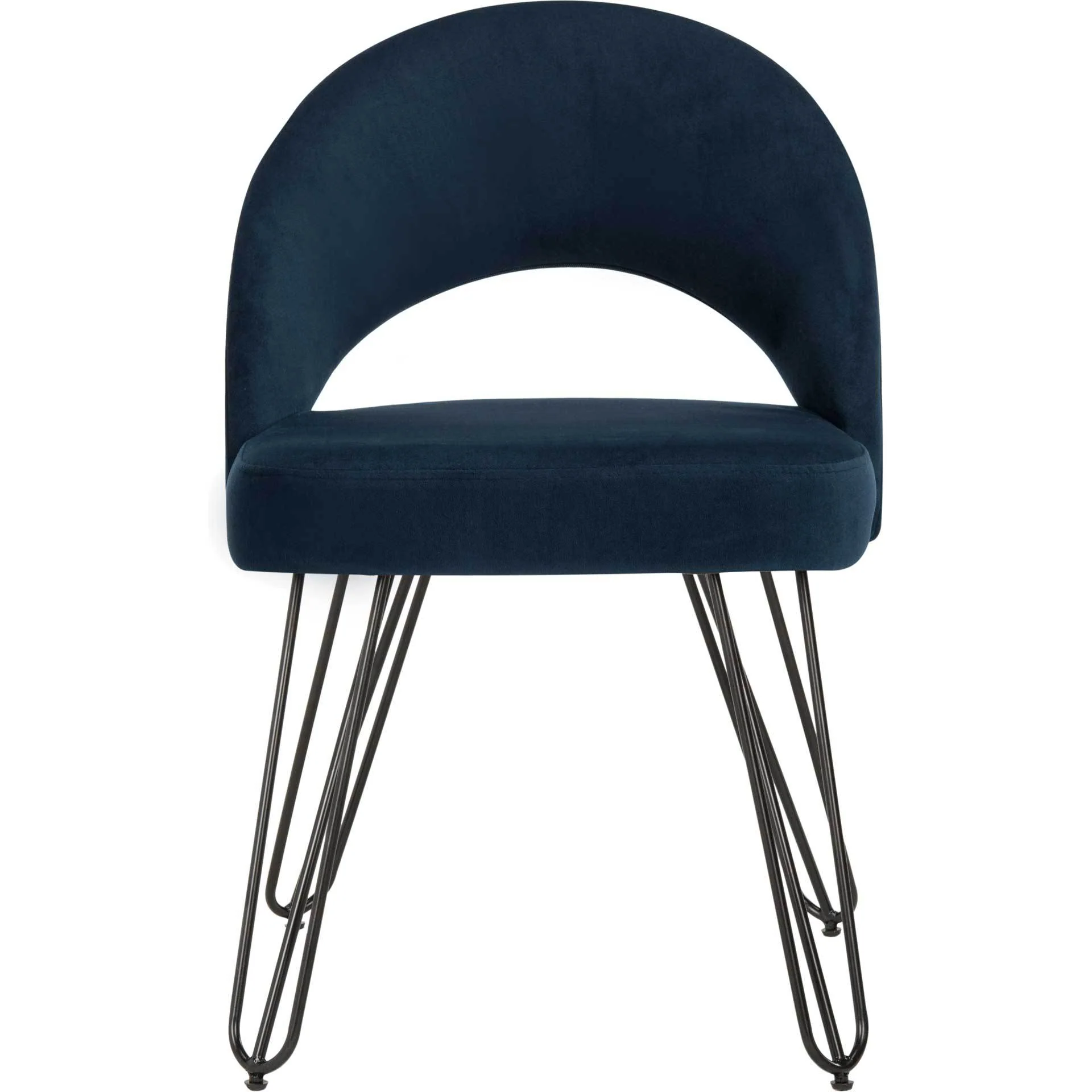 Jolene Velvet Side Chair Navy (Set of 2) - Image 3