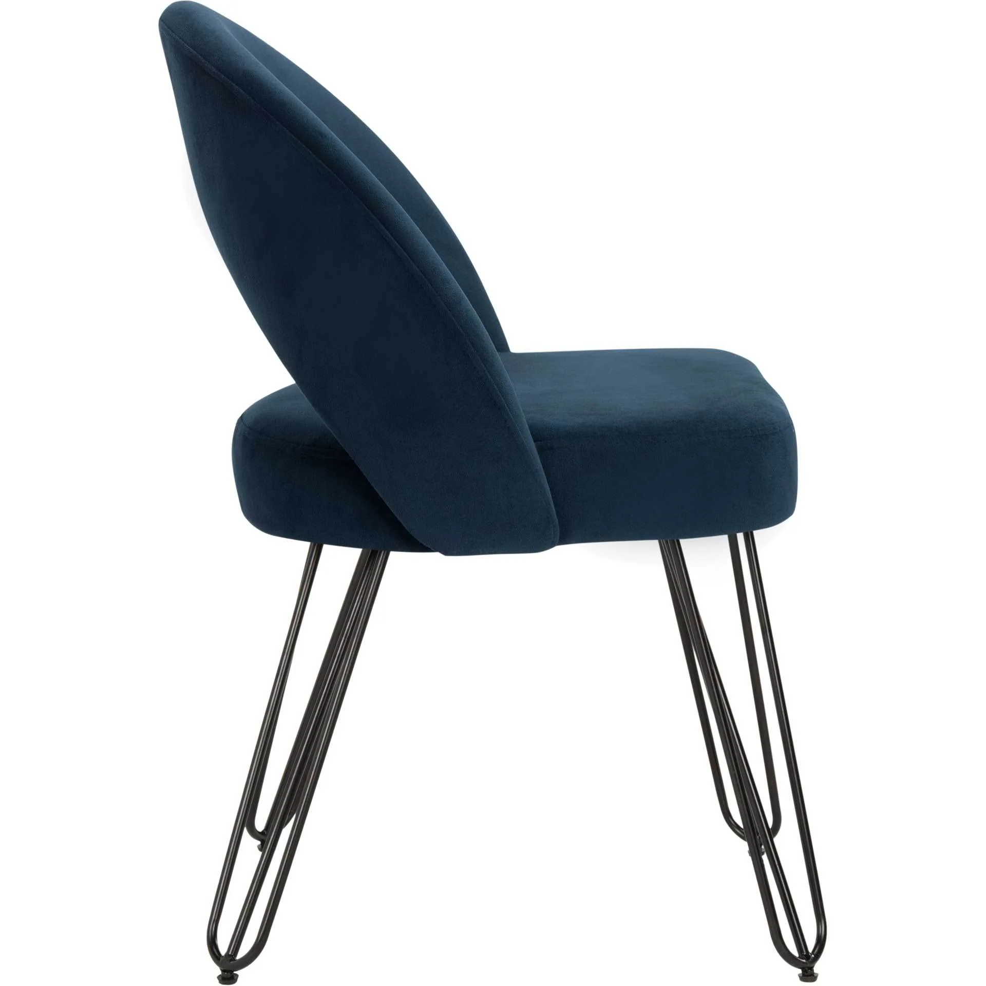 Jolene Velvet Side Chair Navy (Set of 2) - Image 4