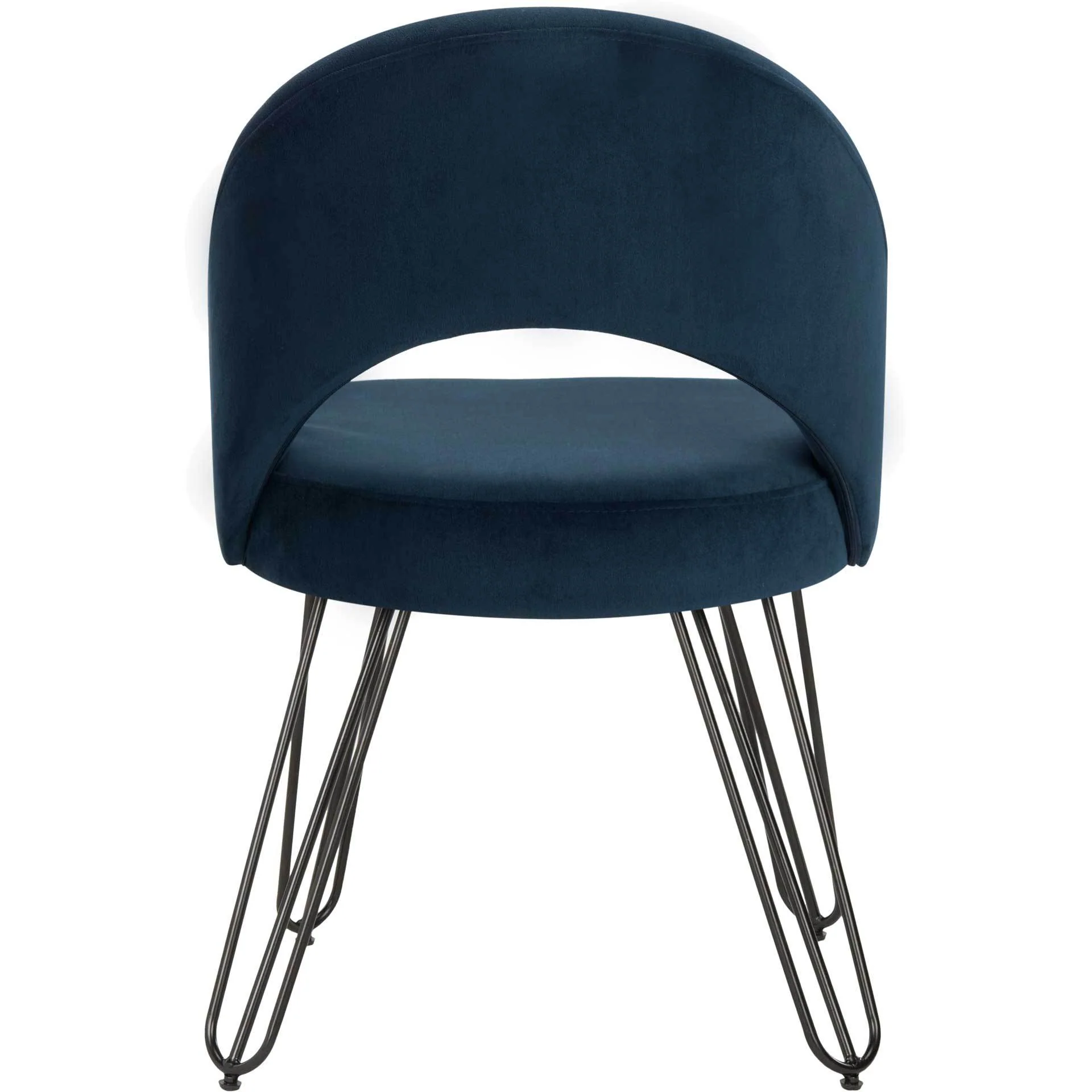 Jolene Velvet Side Chair Navy (Set of 2) - Image 5