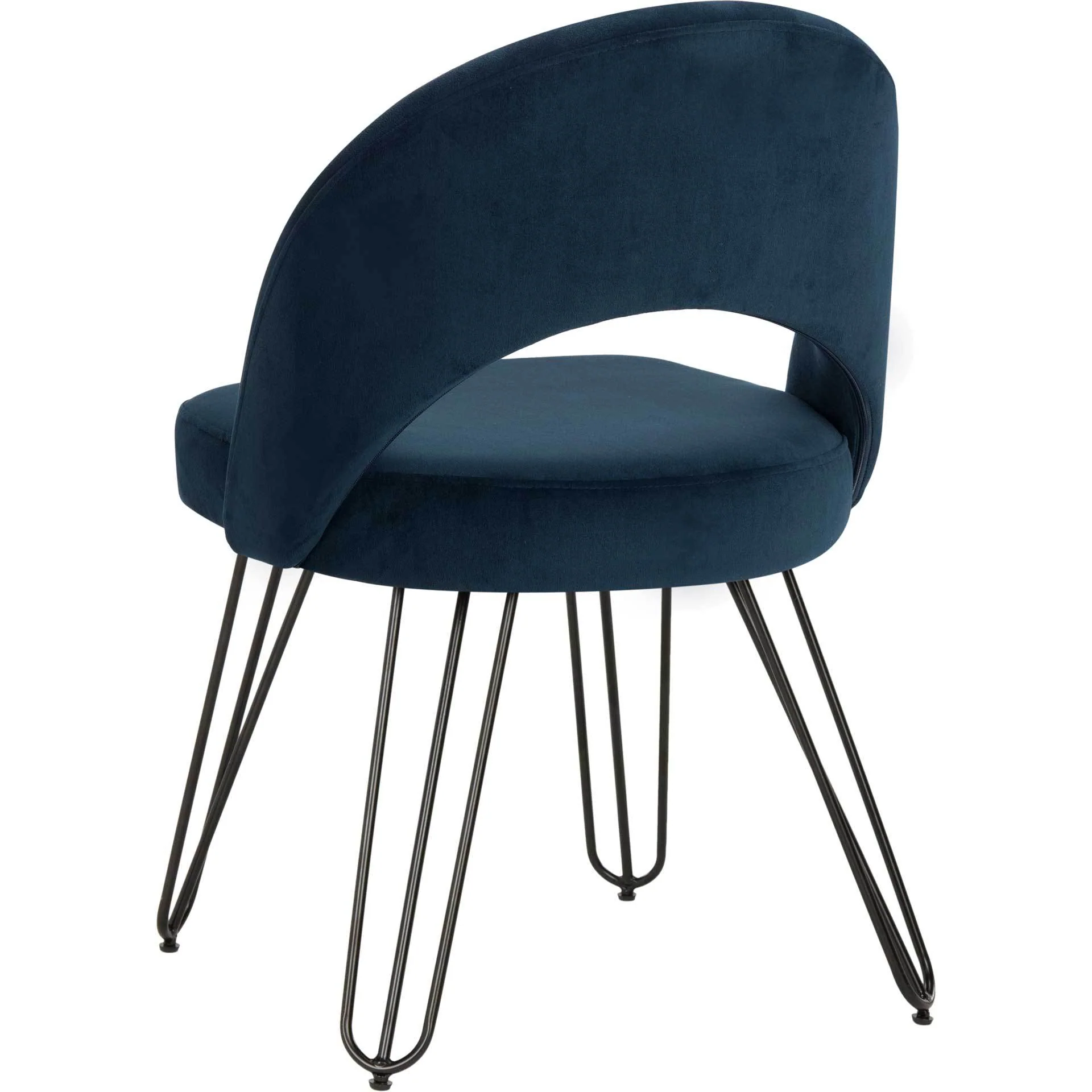 Jolene Velvet Side Chair Navy (Set of 2) - Image 6