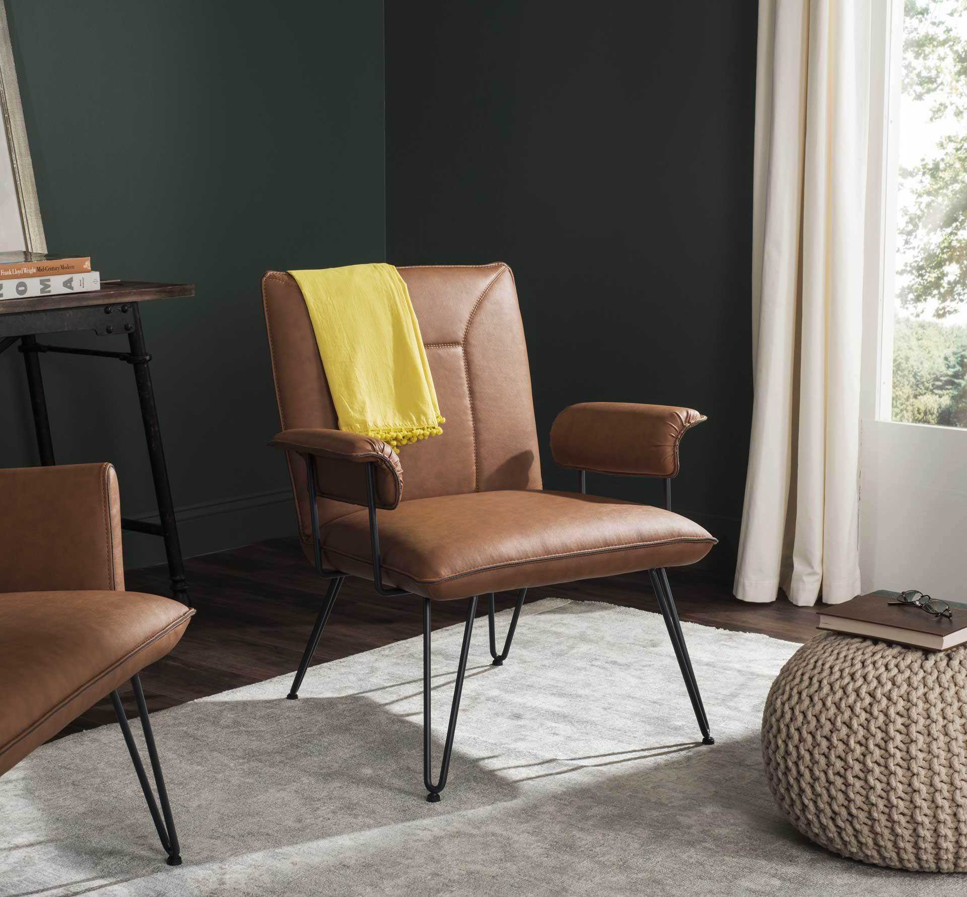 Jonah Leather Arm Chair Camel - Image 4