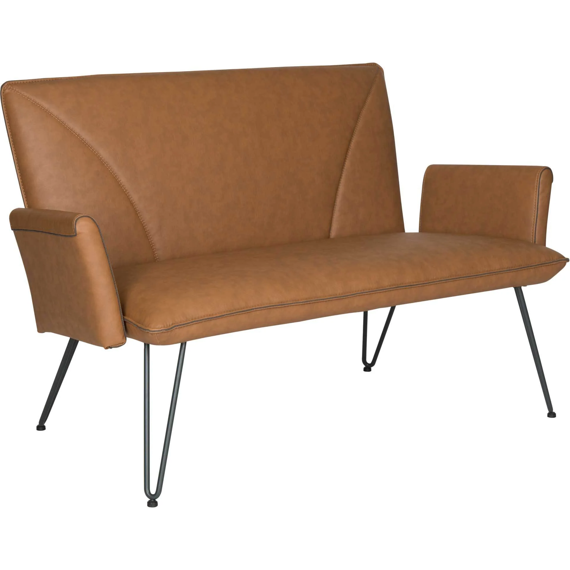 Jonah Leather Settee Camel - Image 2