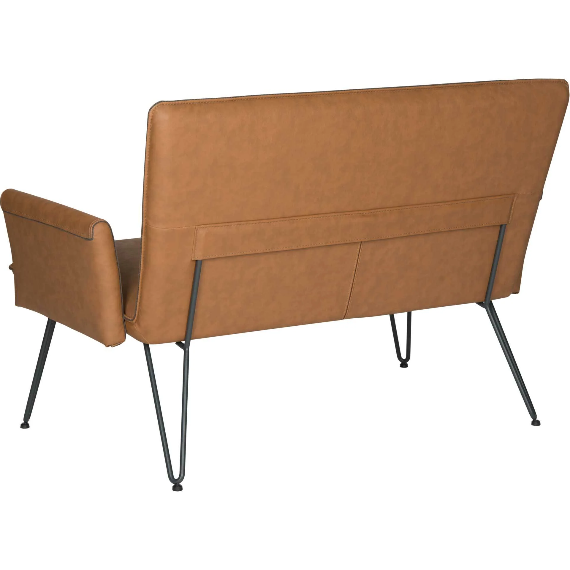 Jonah Leather Settee Camel - Image 3