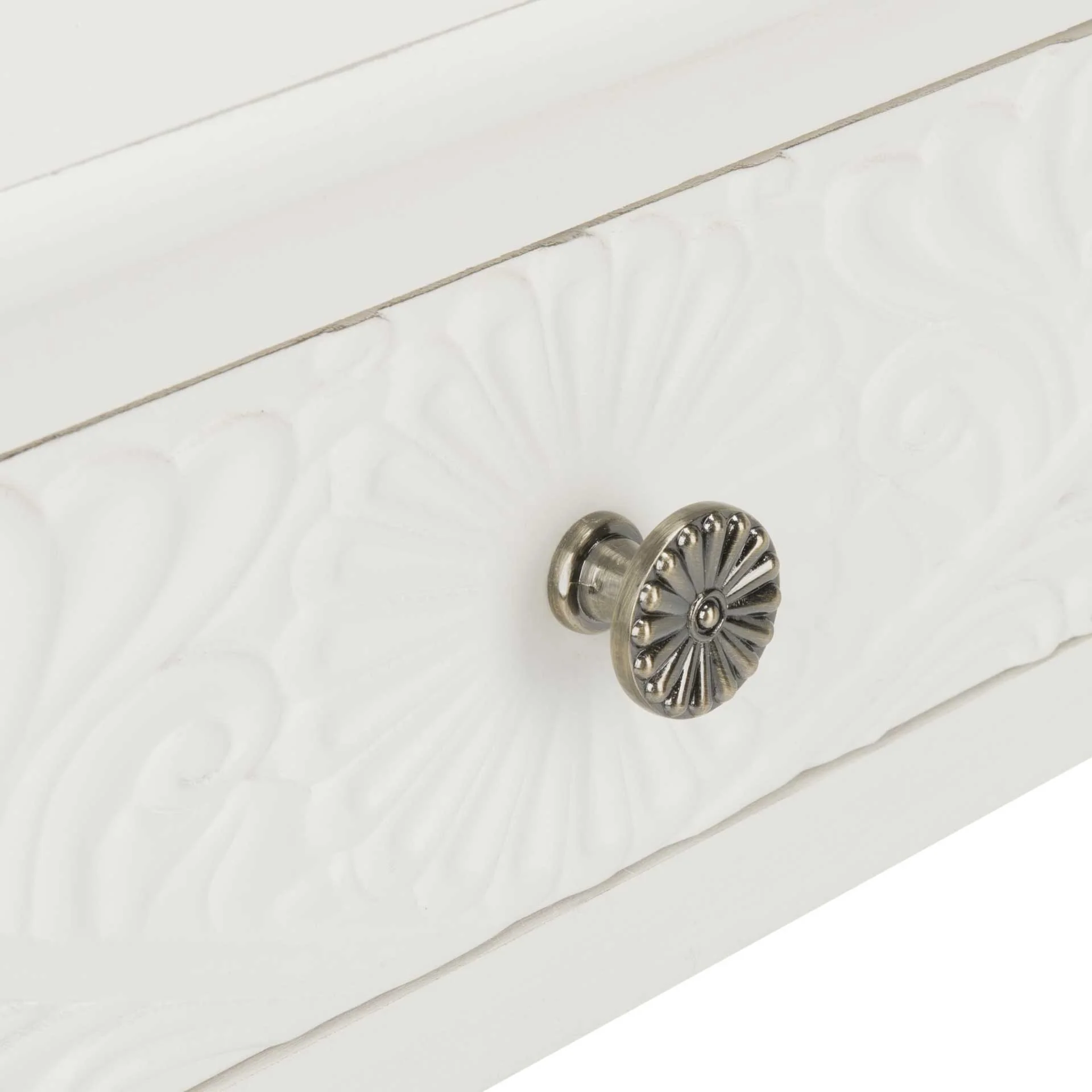 Jonco 1 Drawer Accent Table Distressed White - Image 6