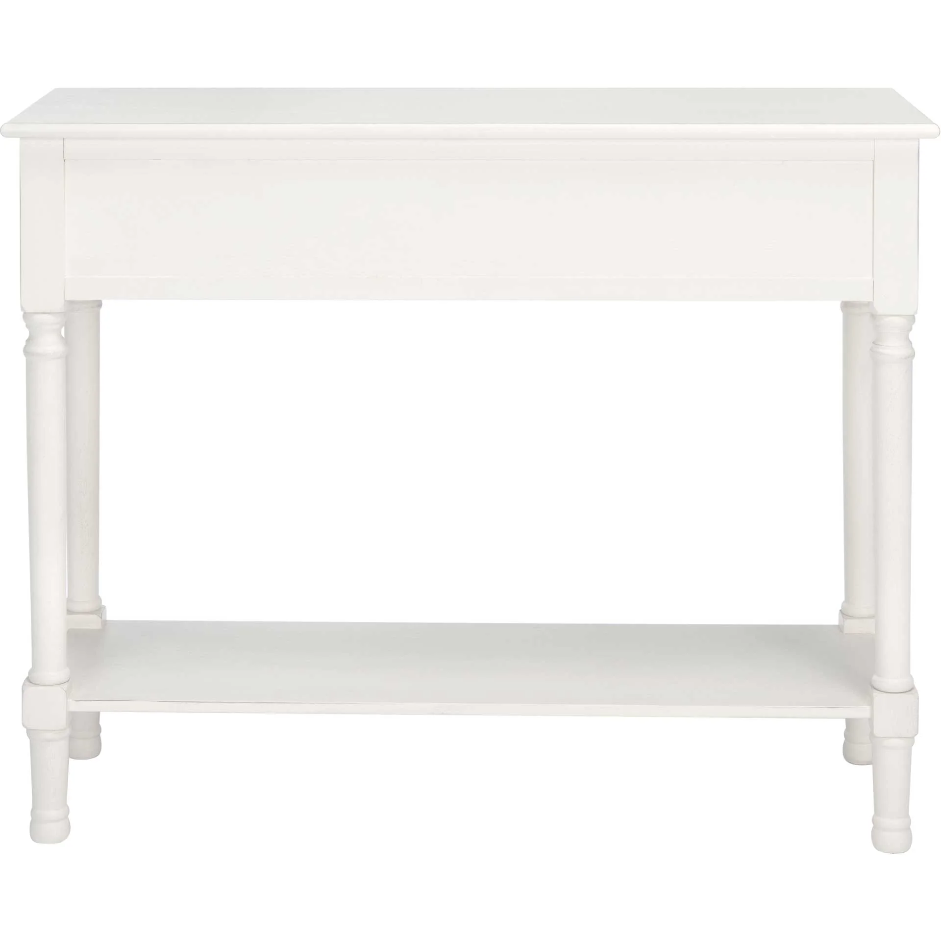 Jonco 2 Drawer Console Table Distressed White - Image 4