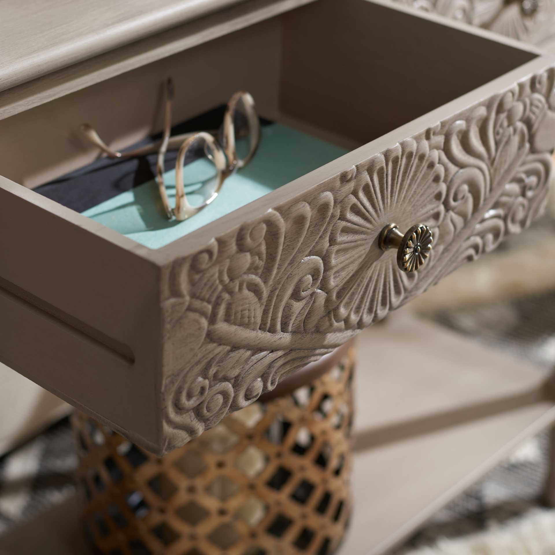 Jonco 2 Drawer Console Table Greige - Image 6