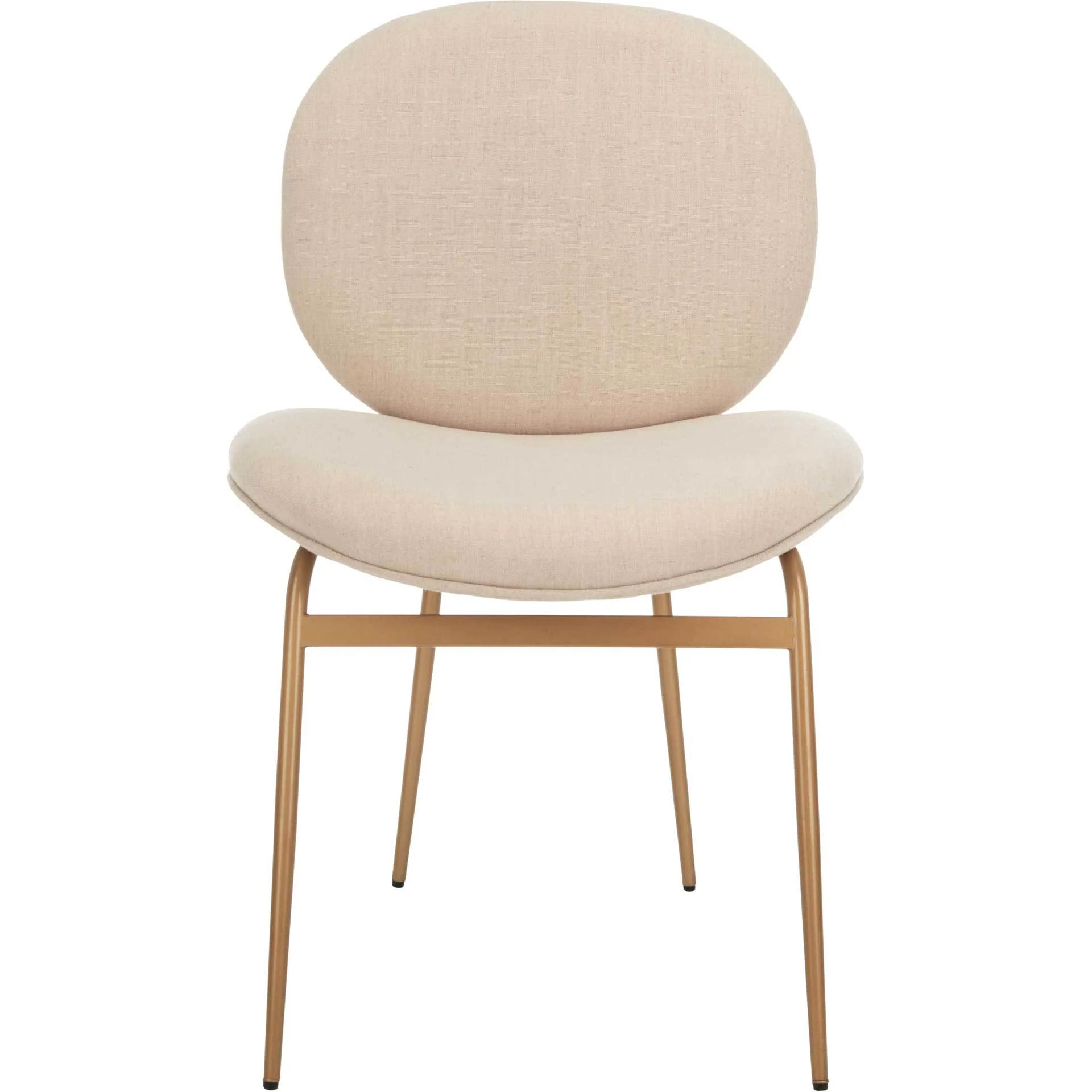 Jorden Round Side Chair Beige/Gold (Set of 2) - Image 3