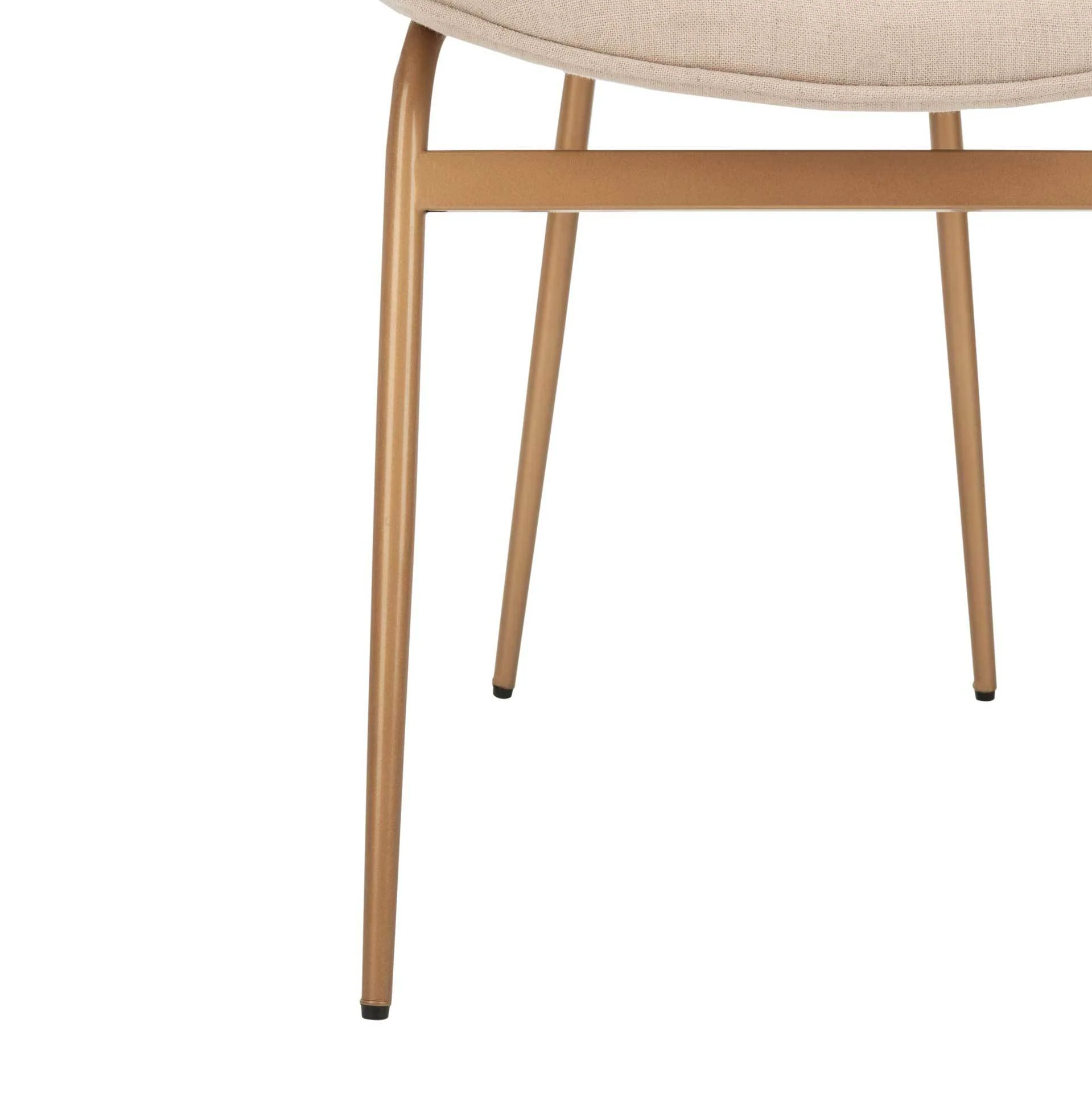 Jorden Round Side Chair Beige/Gold (Set of 2) - Image 7