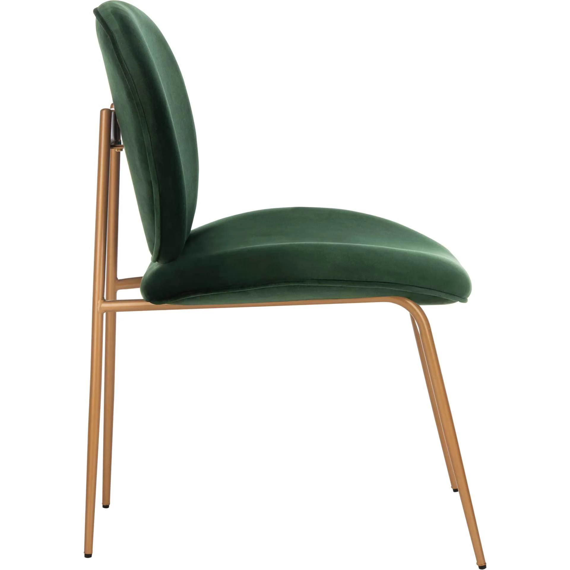 Jorden Round Side Chair Malachite Green/Gold (Set of 2) - Image 4