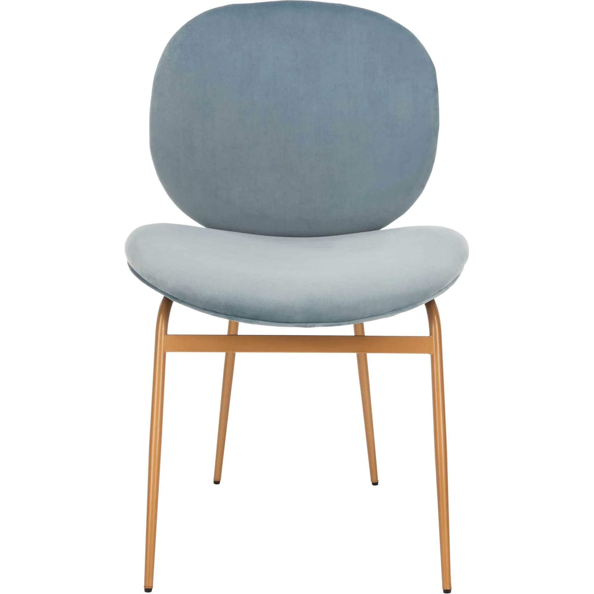 Jorden Round Side Chair Slate Blue/Gold (Set of 2) - Image 3
