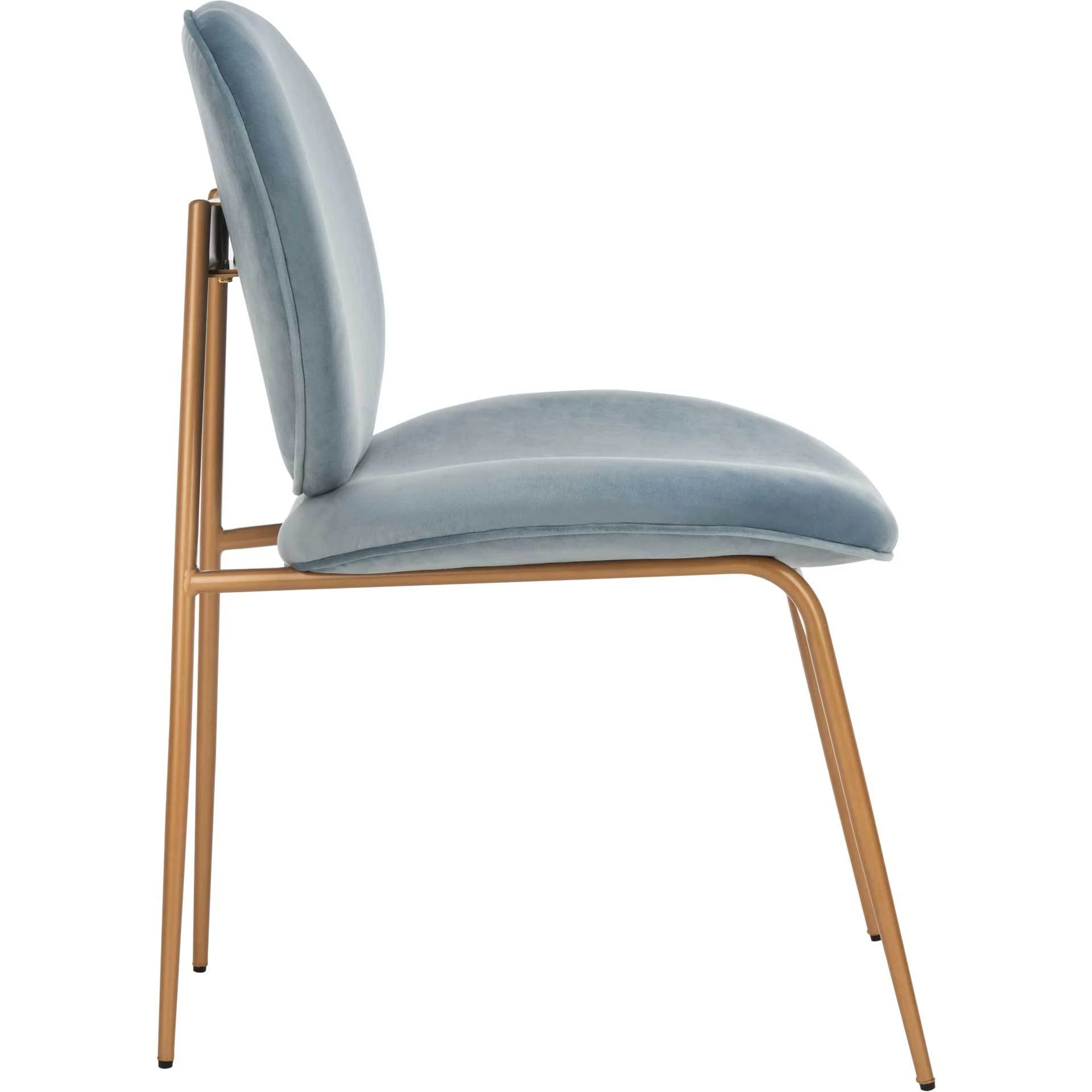 Jorden Round Side Chair Slate Blue/Gold (Set of 2) - Image 4