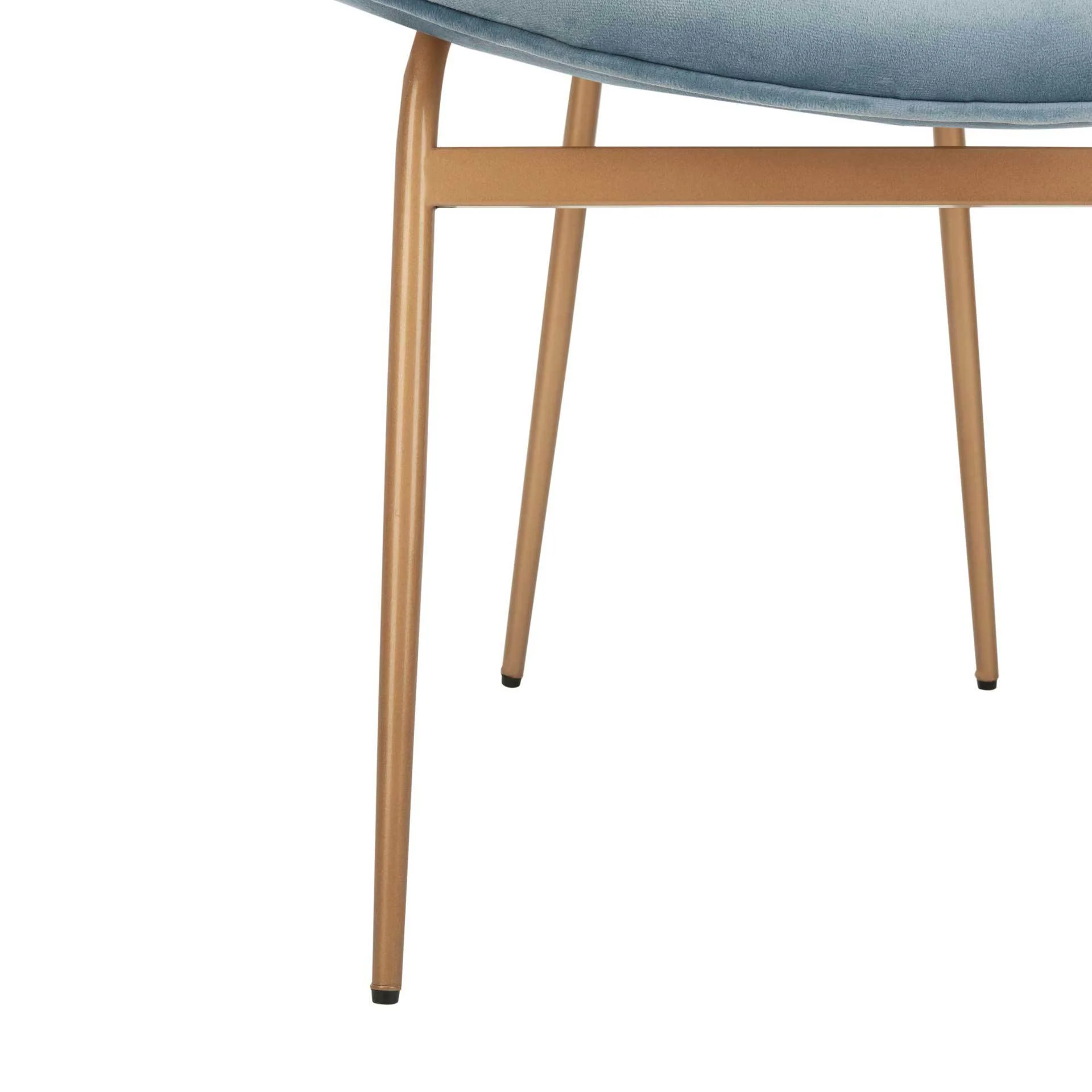 Jorden Round Side Chair Slate Blue/Gold (Set of 2) - Image 7