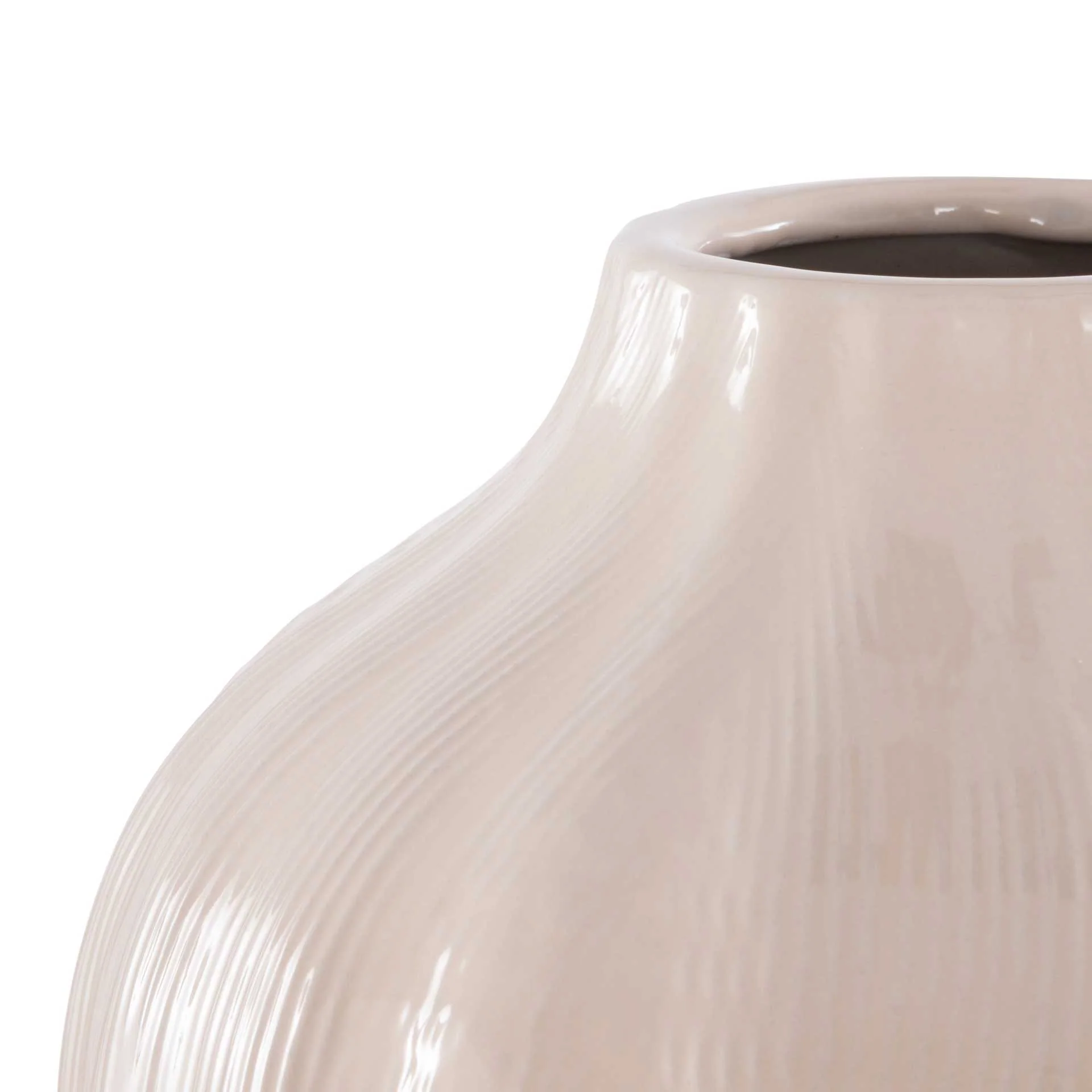 Josselyn Ceramic Vase Ivory (Set of 3) - Image 2