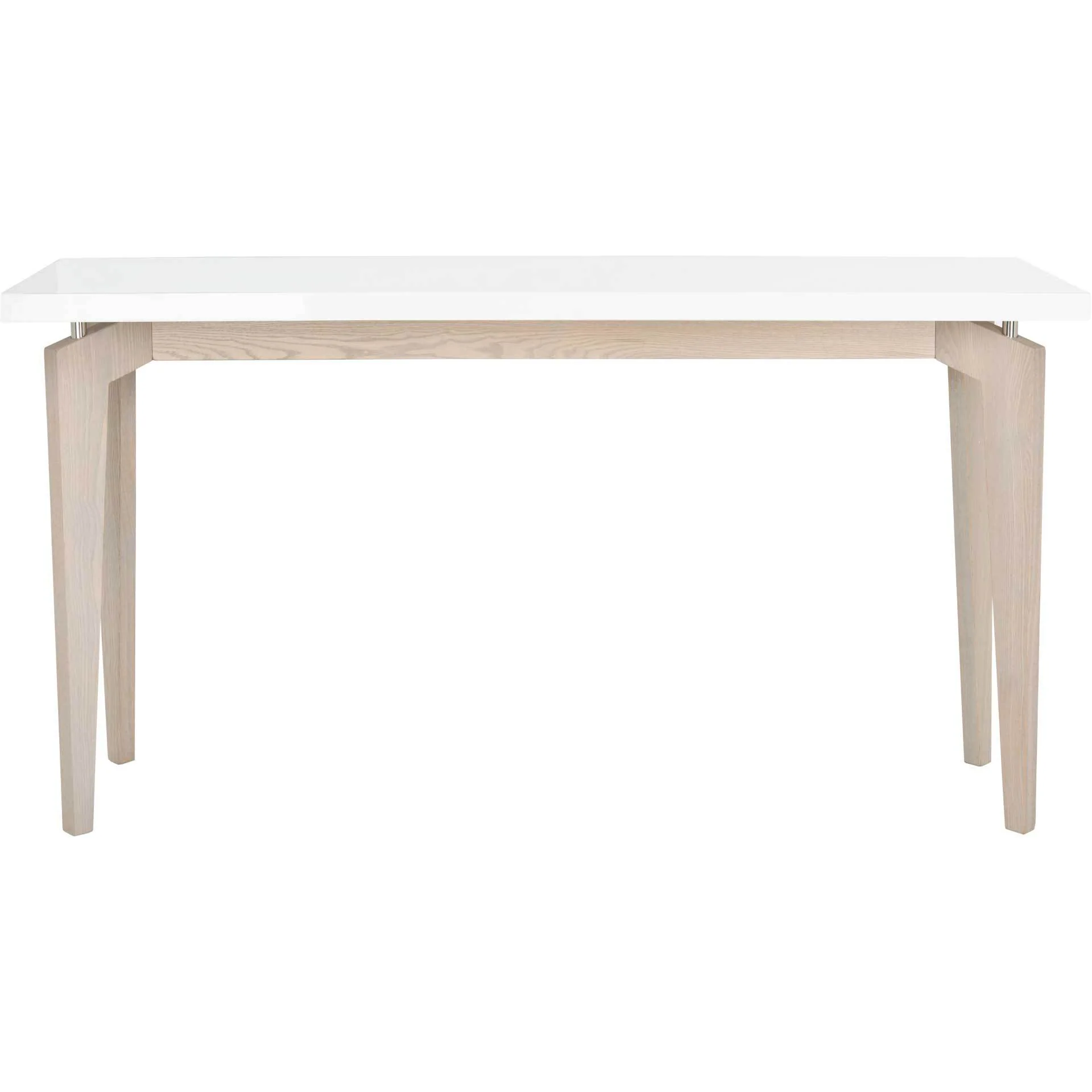Joziah Lacquer Floating Top Console White/Gray - Image 2