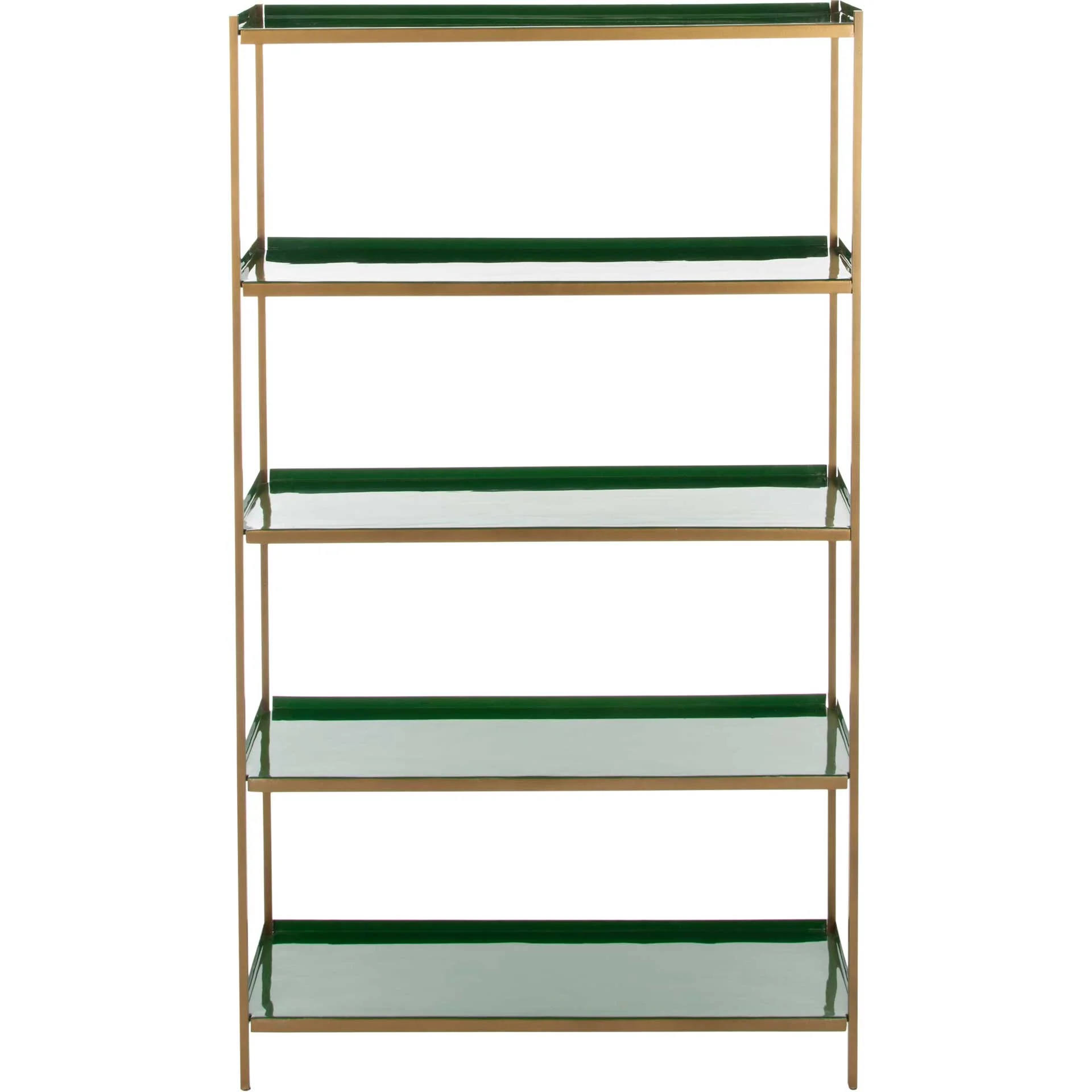Judson 5 Tier Etagere Green/Brass - Image 2