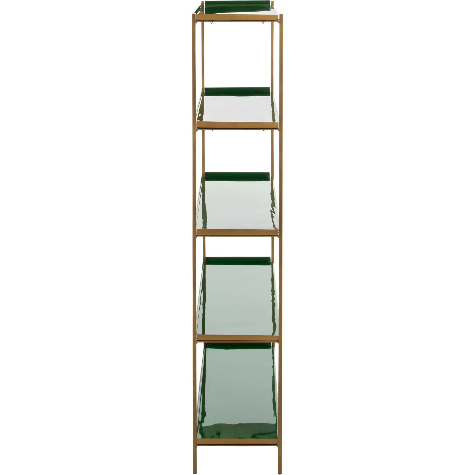 Judson 5 Tier Etagere Green/Brass - Image 3