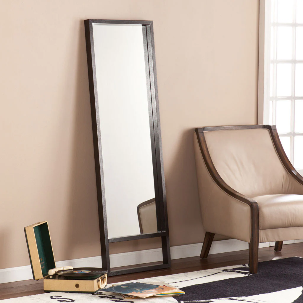 Jules Leaning Mirror Ebony Stain - Image 2