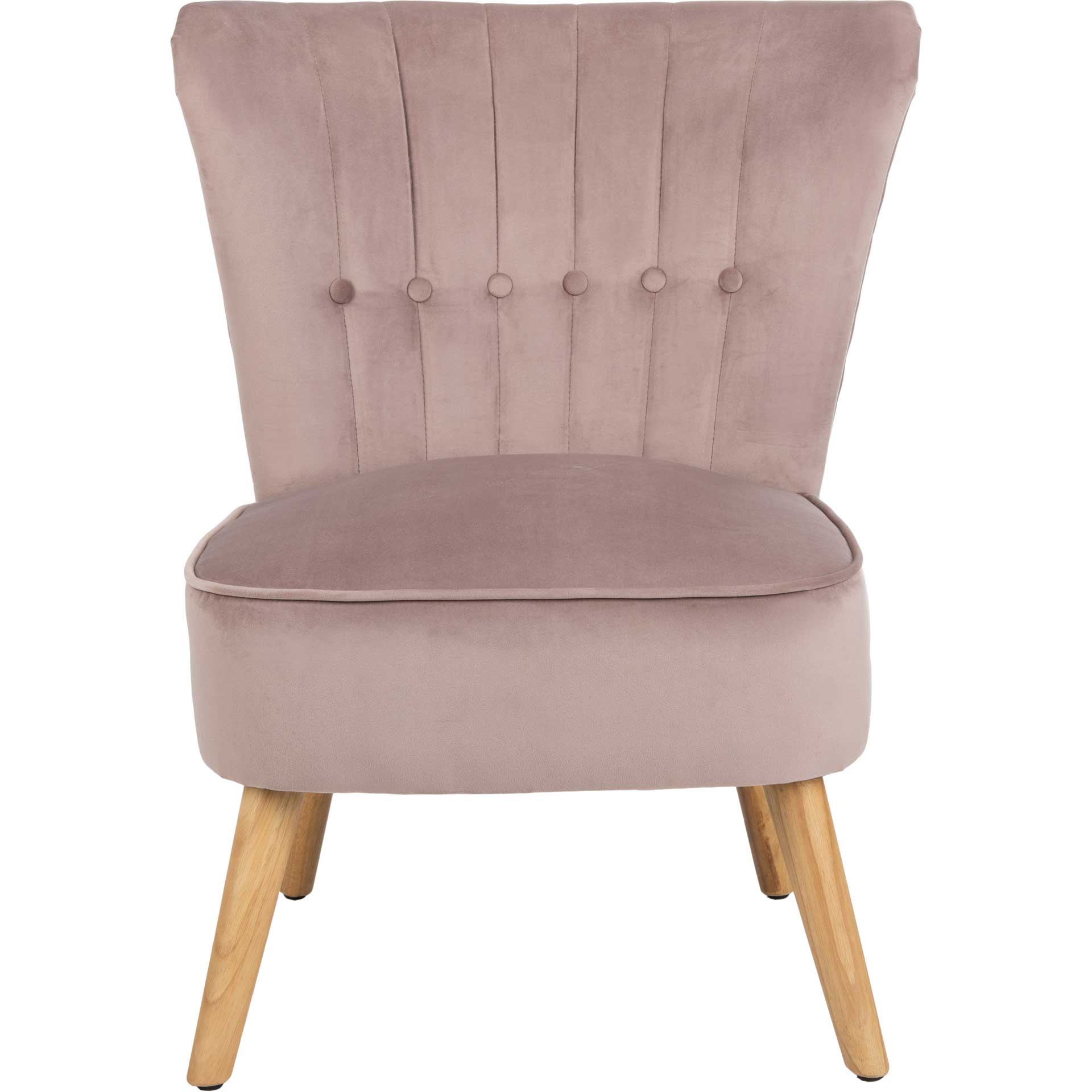Juliet Mid Century Accent Chair Mauve/Natural - Image 2
