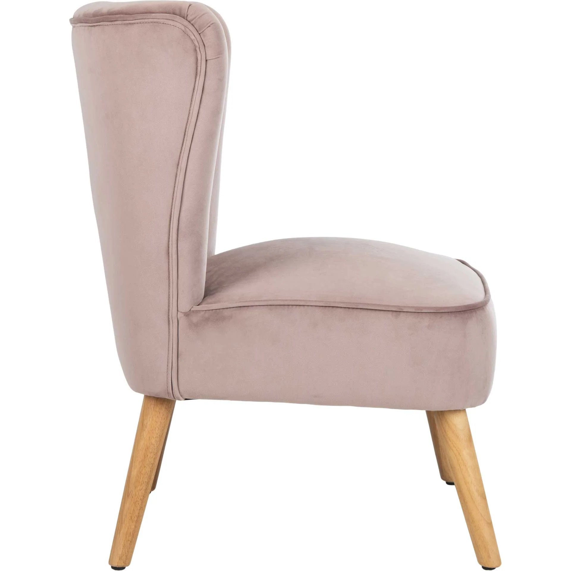 Juliet Mid Century Accent Chair Mauve/Natural - Image 3