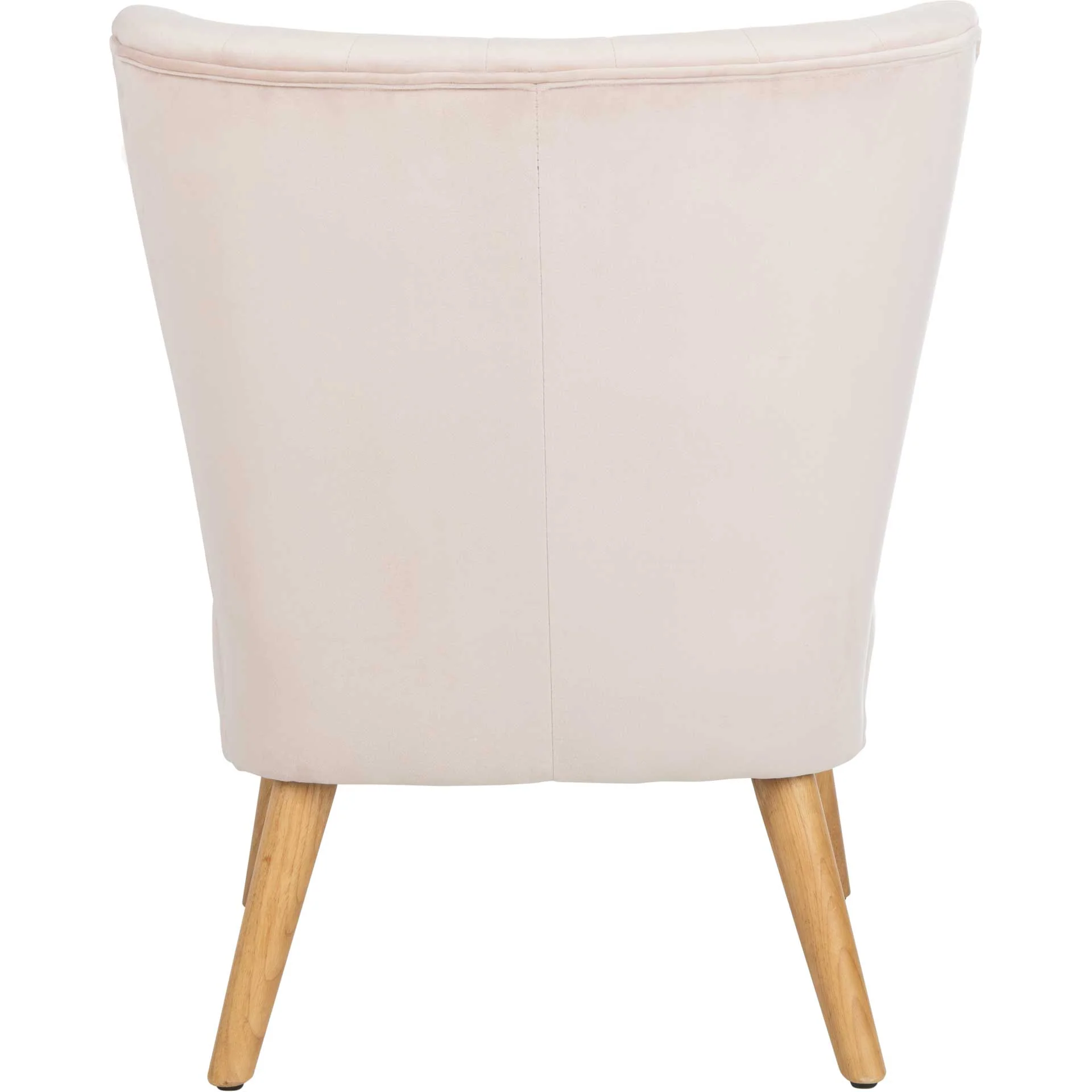 Juliet Mid Century Accent Chair Pale Pink/Natural - Image 4