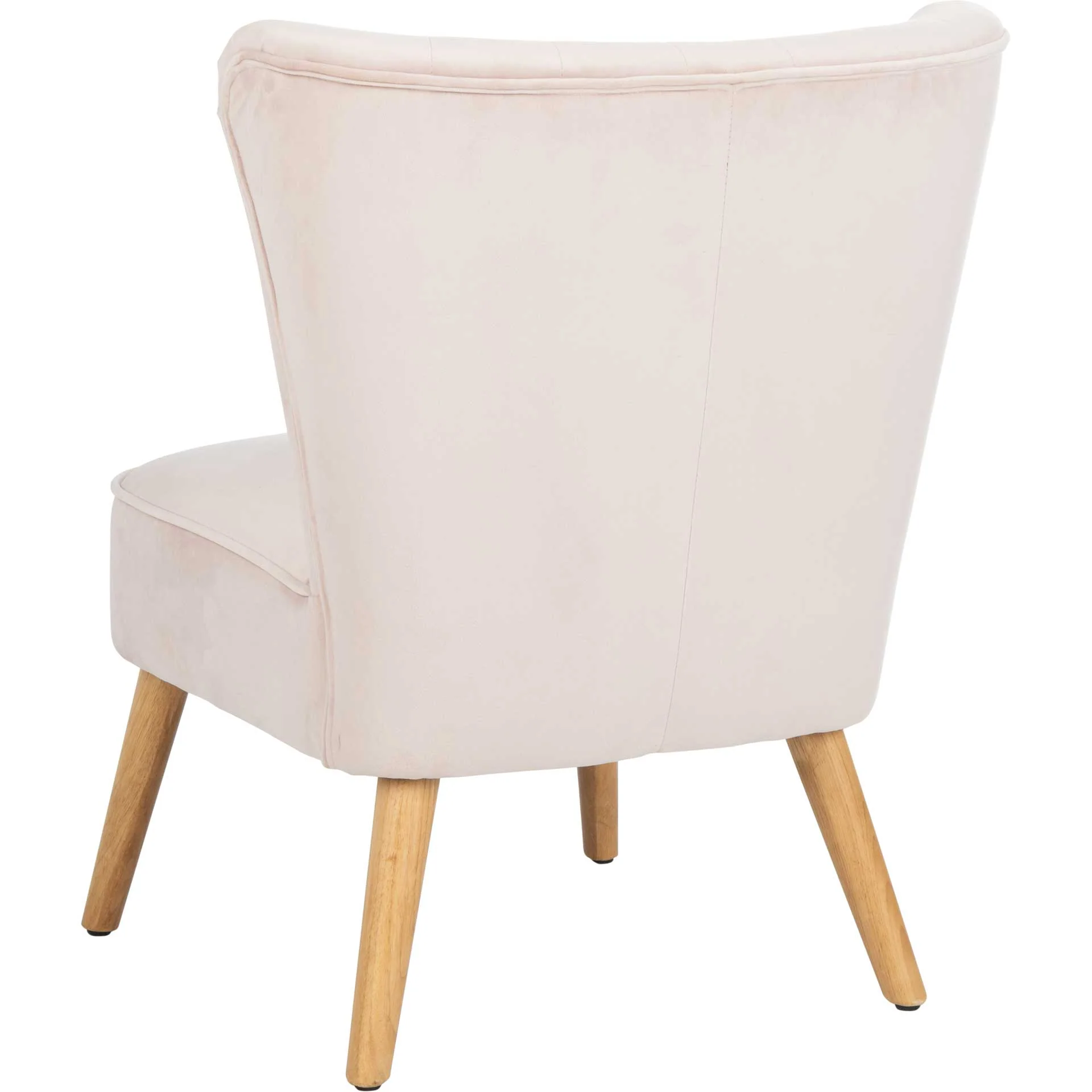 Juliet Mid Century Accent Chair Pale Pink/Natural - Image 5